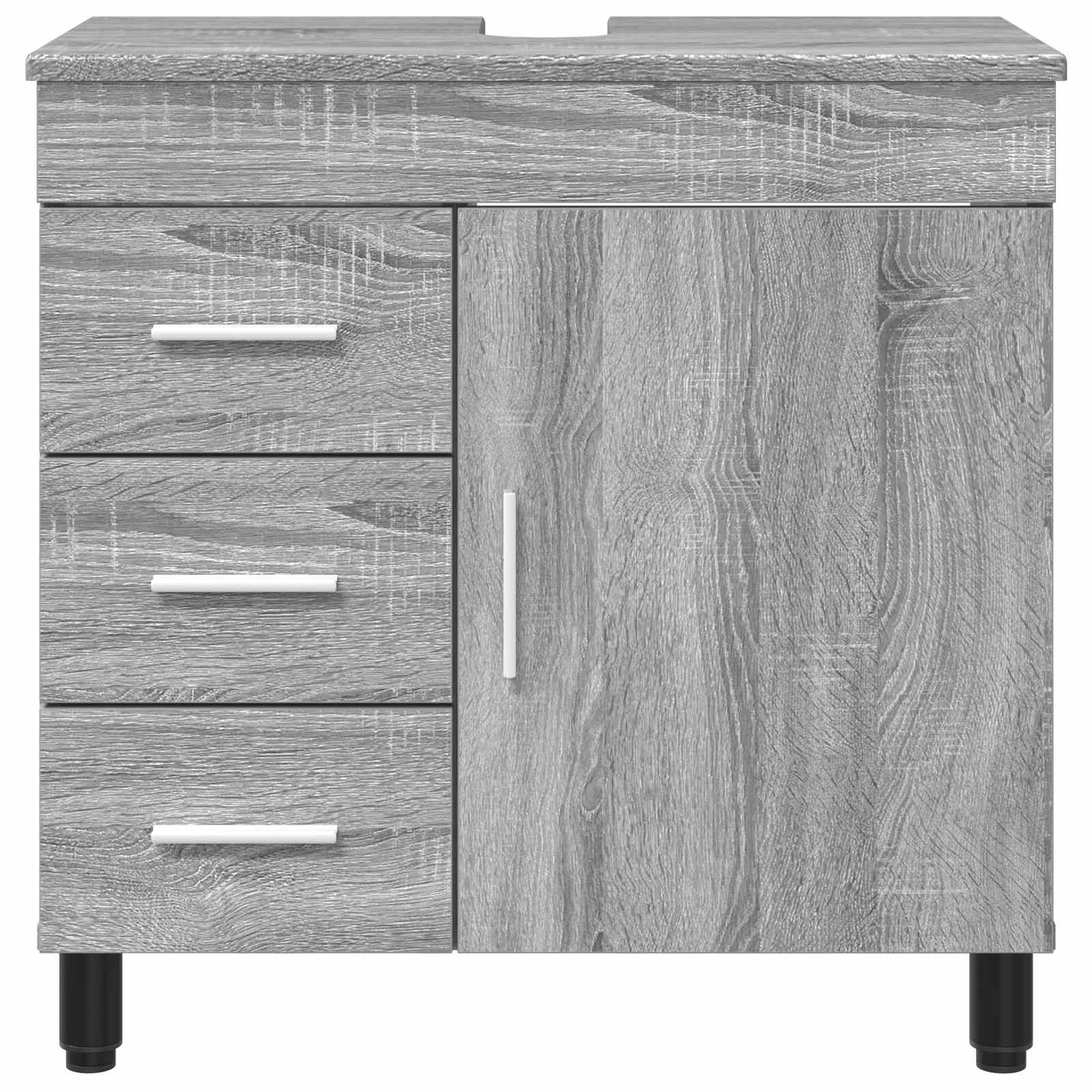 Waschtisch Grau Sonoma 60 x 35 x 60 cm Holzwerkstoff