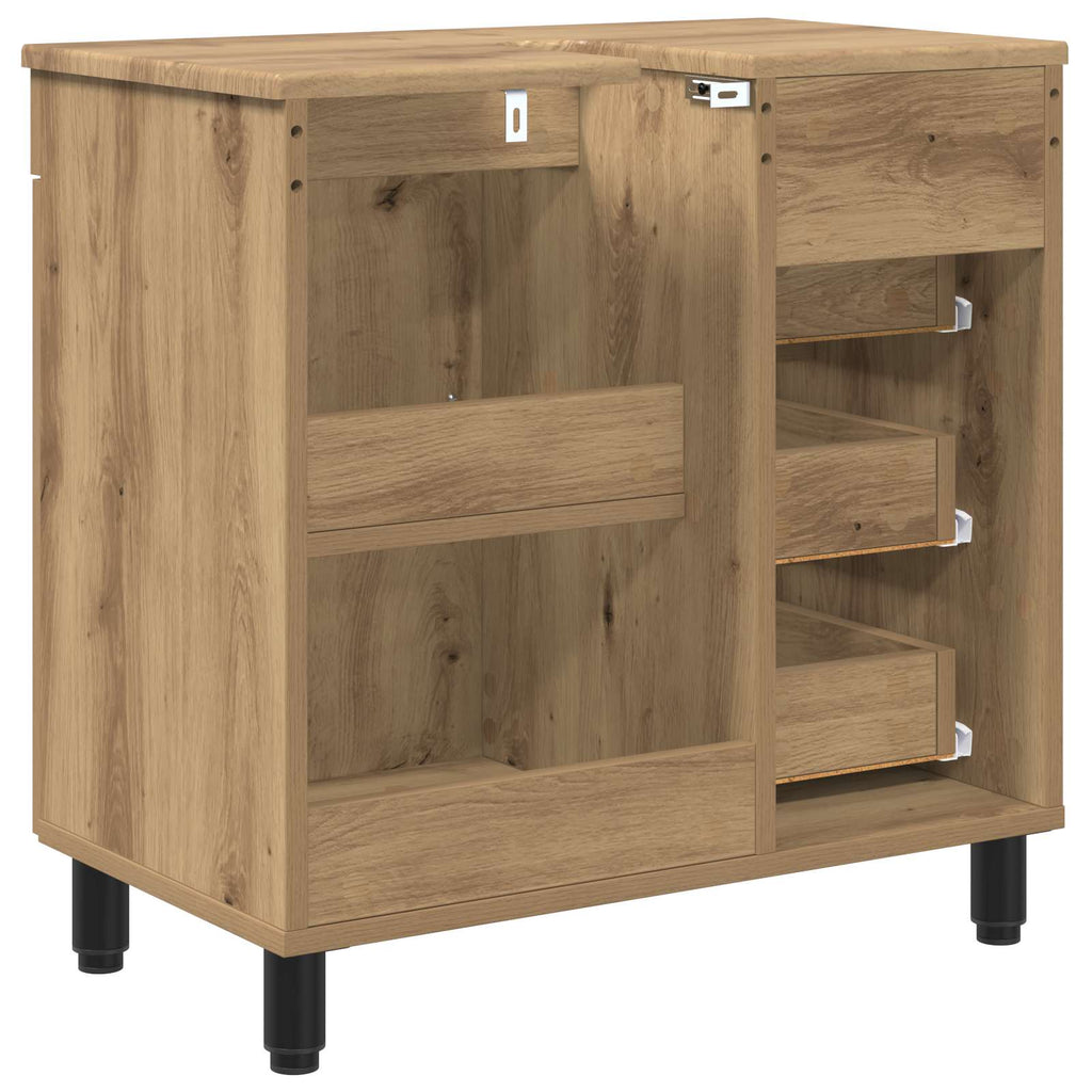 Waschtisch Artisan-Eiche 60 x 35 x 60 cm Holzwerkstoff