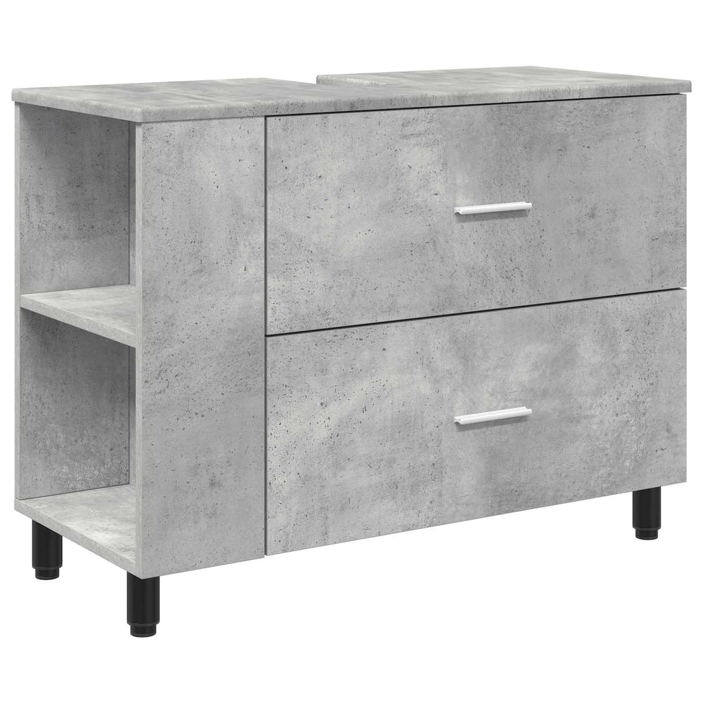 Waschtisch Betongrau 80 x 35 x 60 cm Holzwerkstoff