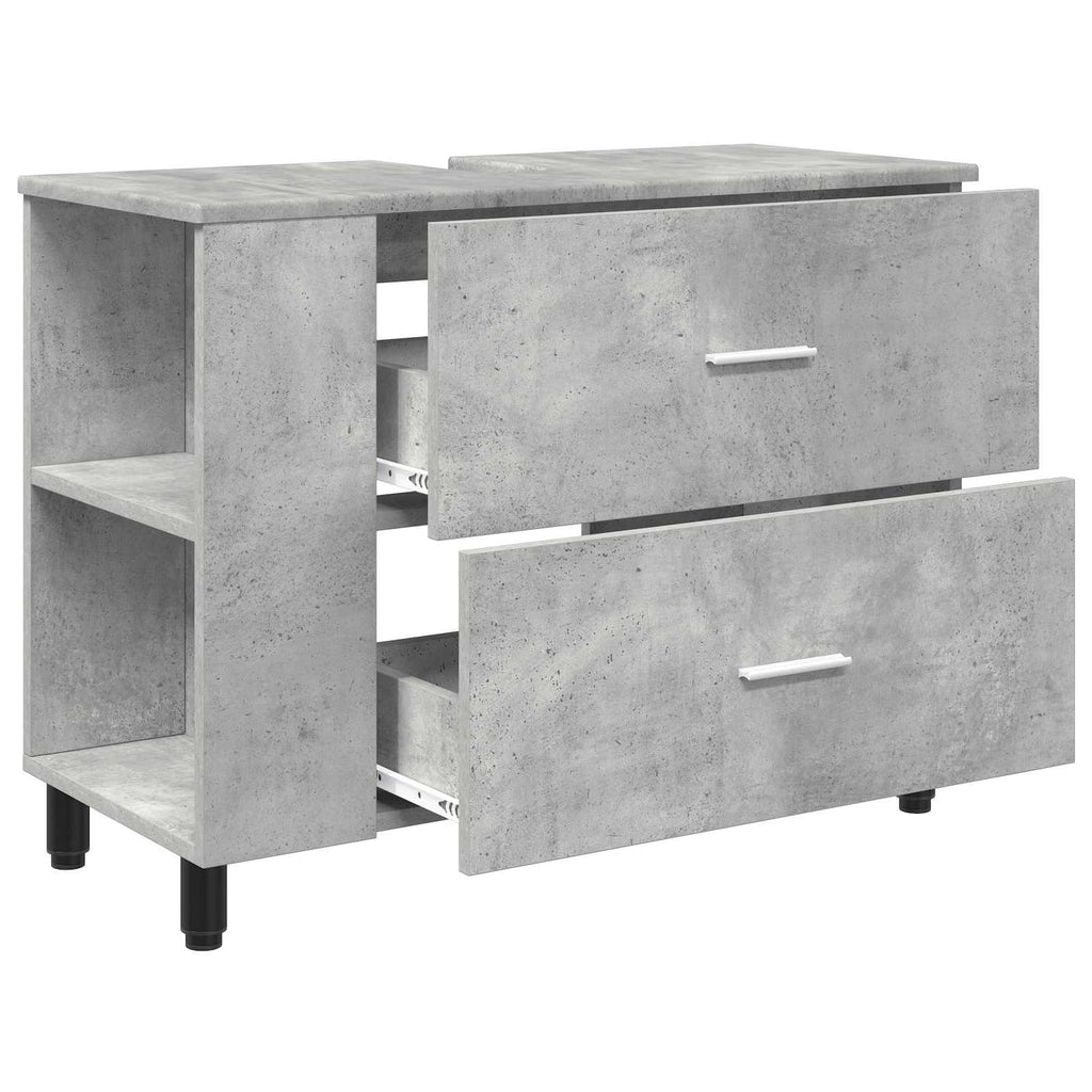 Waschtisch Betongrau 80 x 35 x 60 cm Holzwerkstoff