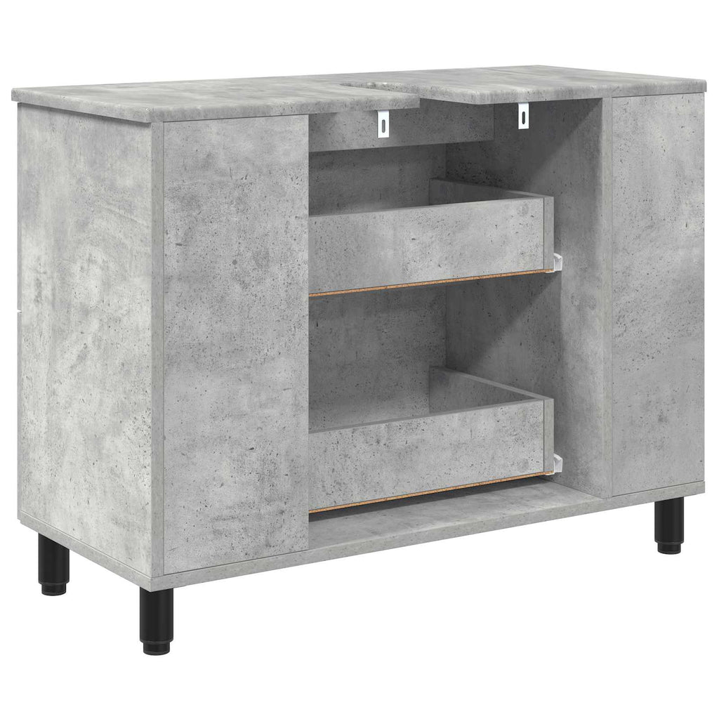 Waschtisch Betongrau 80 x 35 x 60 cm Holzwerkstoff