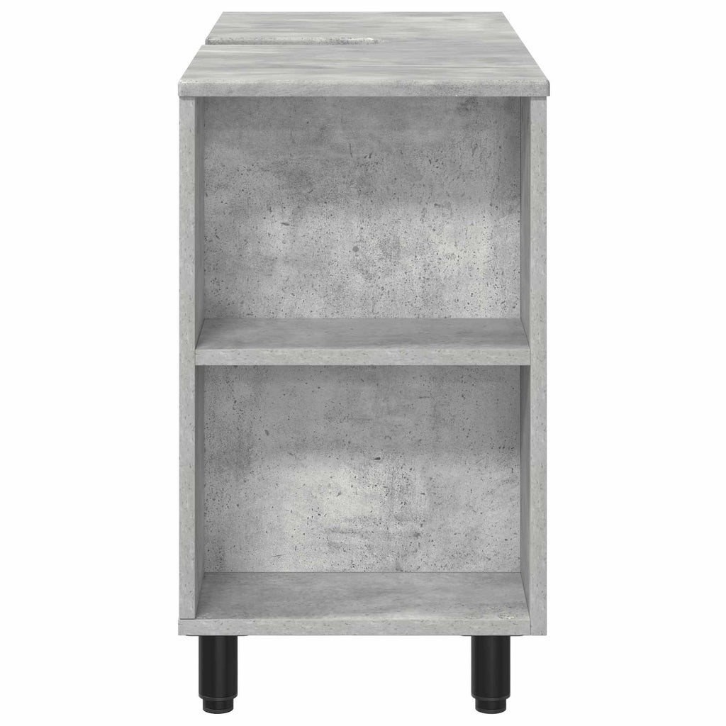 Waschtisch Betongrau 80 x 35 x 60 cm Holzwerkstoff