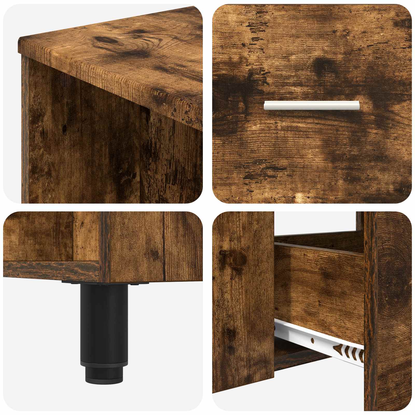 Waschtisch Geräucherte Eiche 80 x 35 x 60 cm Holzwerkstoff