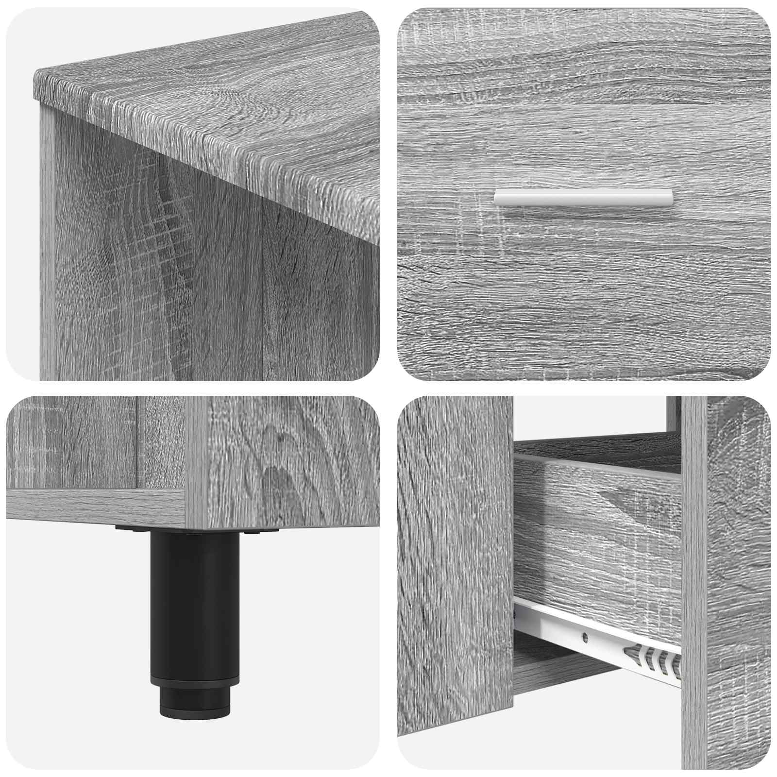 Waschtisch Grau Sonoma 80 x 35 x 60 cm Holzwerkstoff