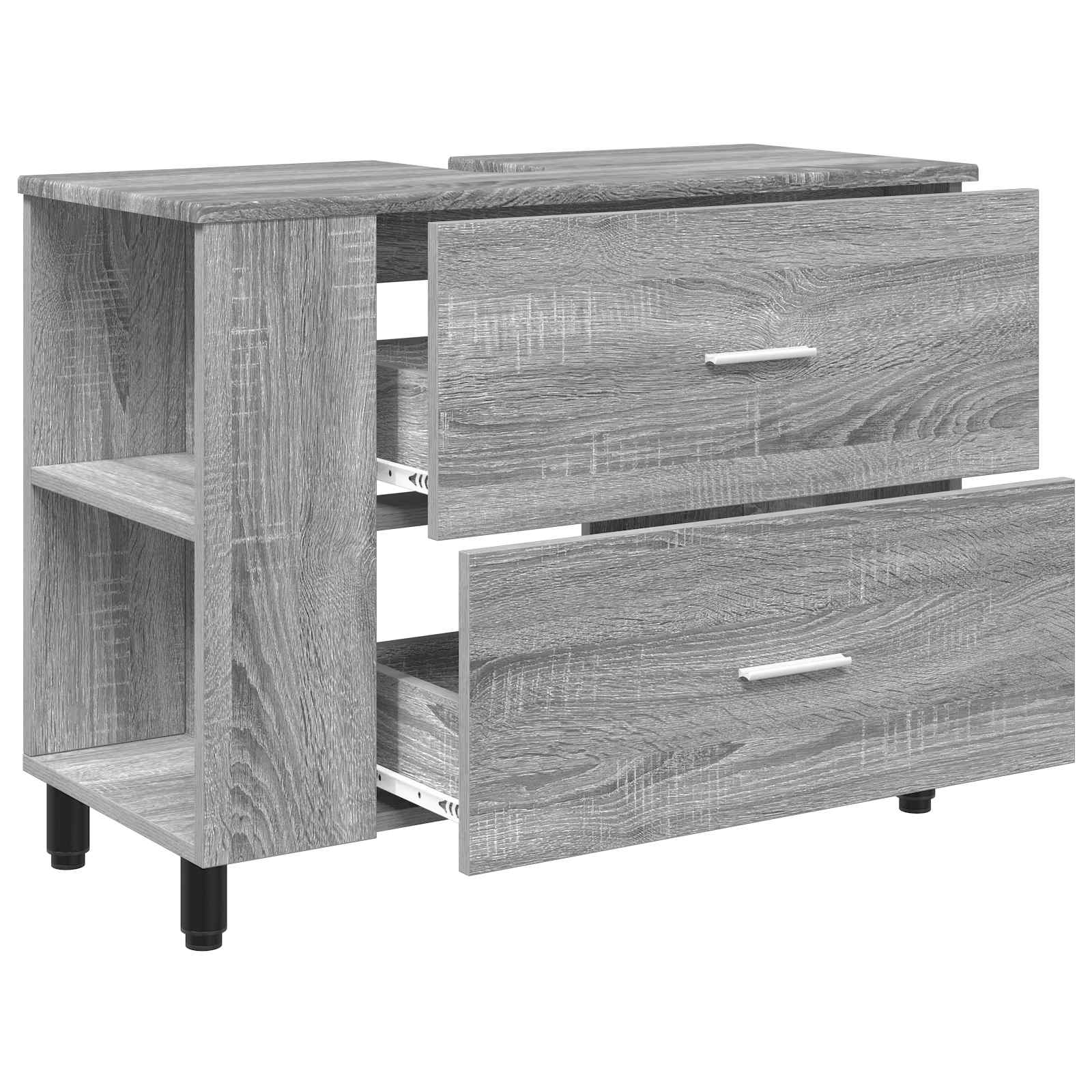 Waschtisch Grau Sonoma 80 x 35 x 60 cm Holzwerkstoff