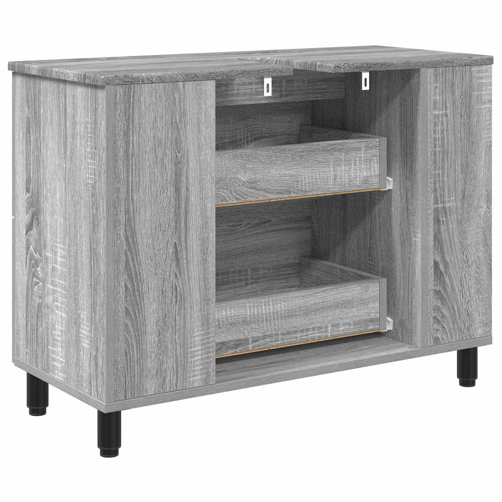 Waschtisch Grau Sonoma 80 x 35 x 60 cm Holzwerkstoff