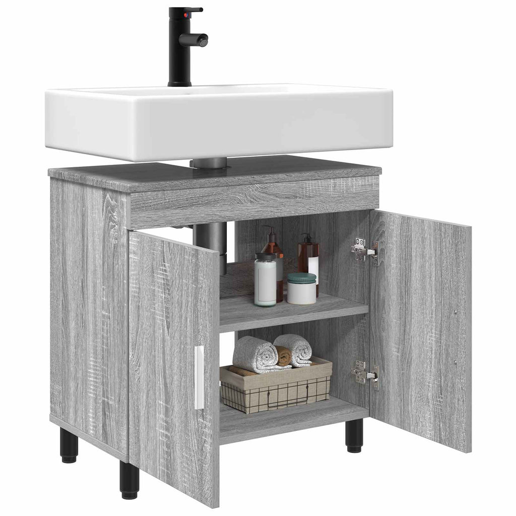 Waschtisch Grau Sonoma 60 x 35 x 60 cm Holzwerkstoff