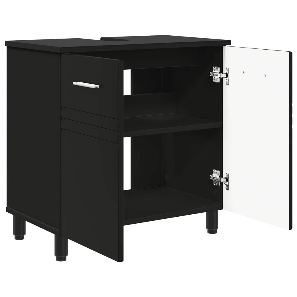 Waschtisch Schwarz 60 x 35 x 60 cm Holzwerkstoff