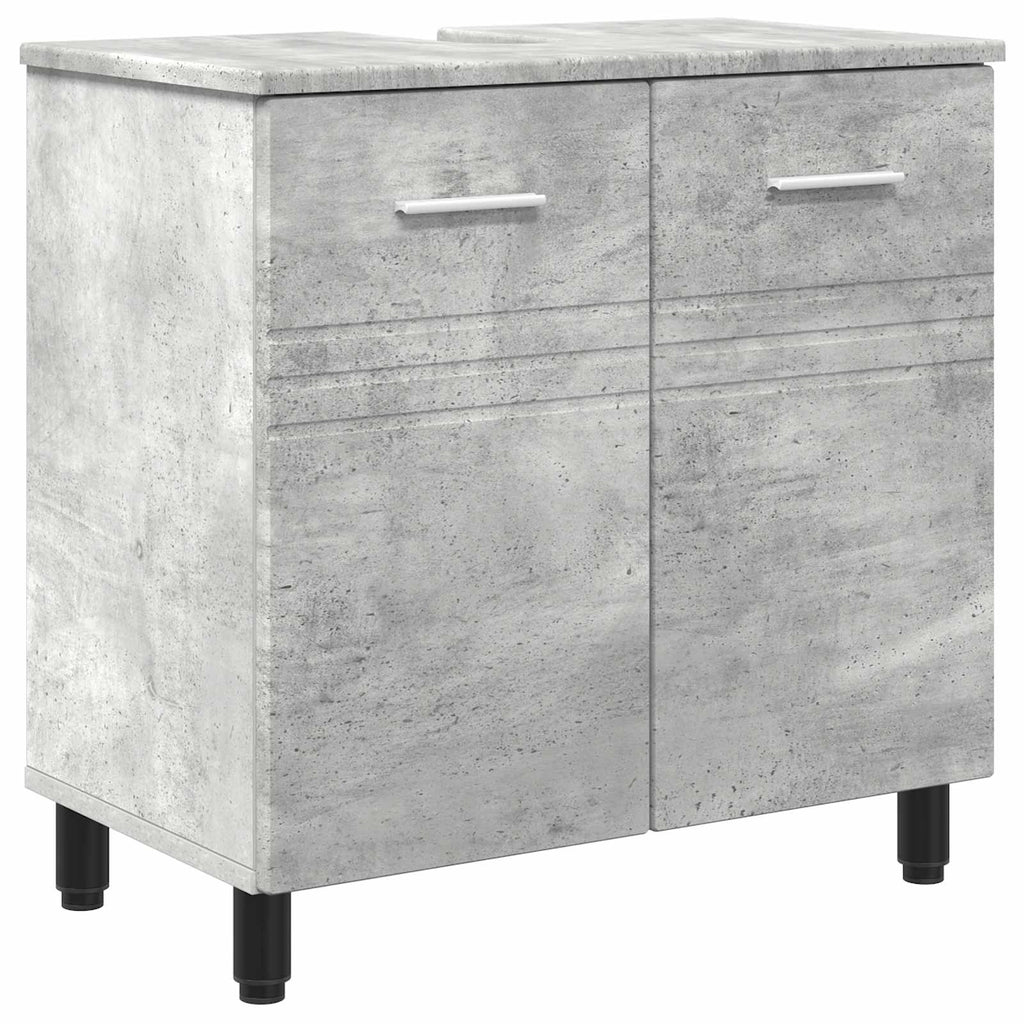 Waschtisch Betongrau 60 x 35 x 60 cm Holzwerkstoff