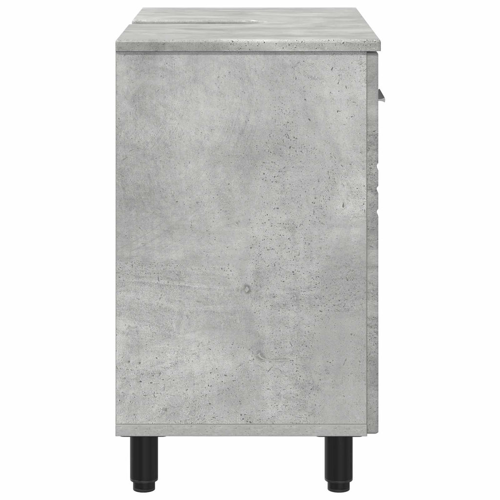 Waschtisch Betongrau 60 x 35 x 60 cm Holzwerkstoff