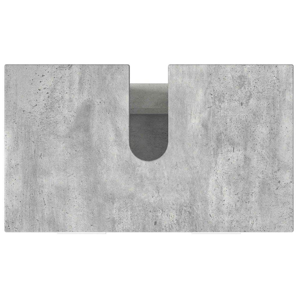 Waschtisch Betongrau 60 x 35 x 60 cm Holzwerkstoff