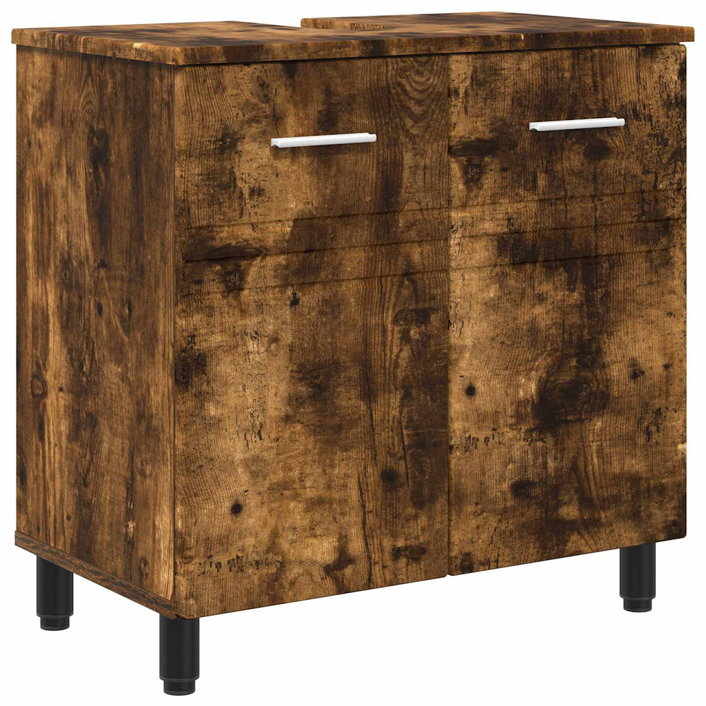 Waschtisch Geräucherte Eiche 60 x 35 x 60 cm Holzwerkstoff
