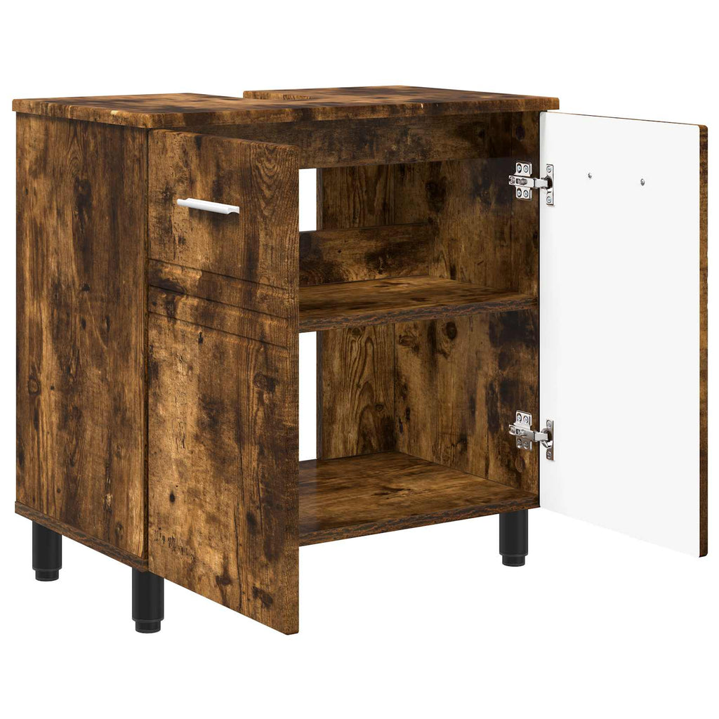 Waschtisch Geräucherte Eiche 60 x 35 x 60 cm Holzwerkstoff