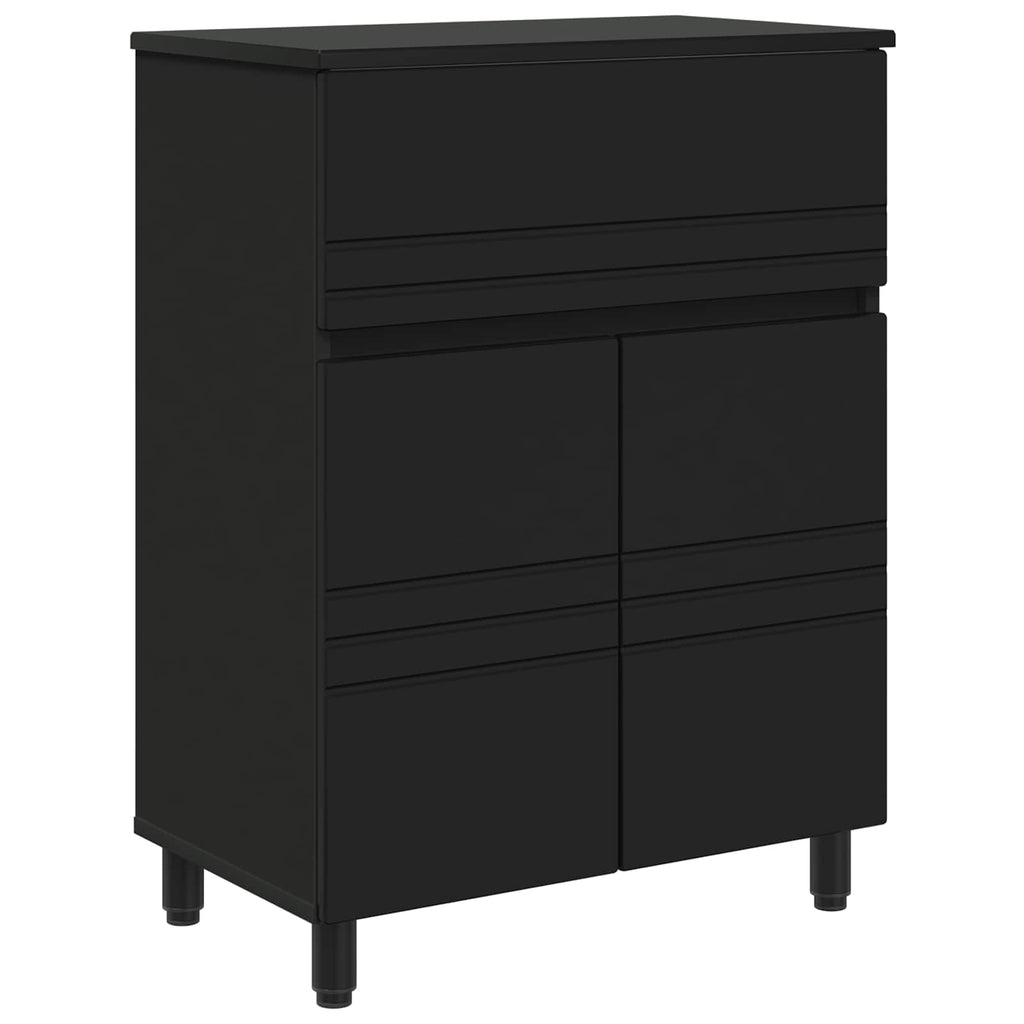 Waschtisch Schwarz 60 x 35 x 80 cm Holzwerkstoff