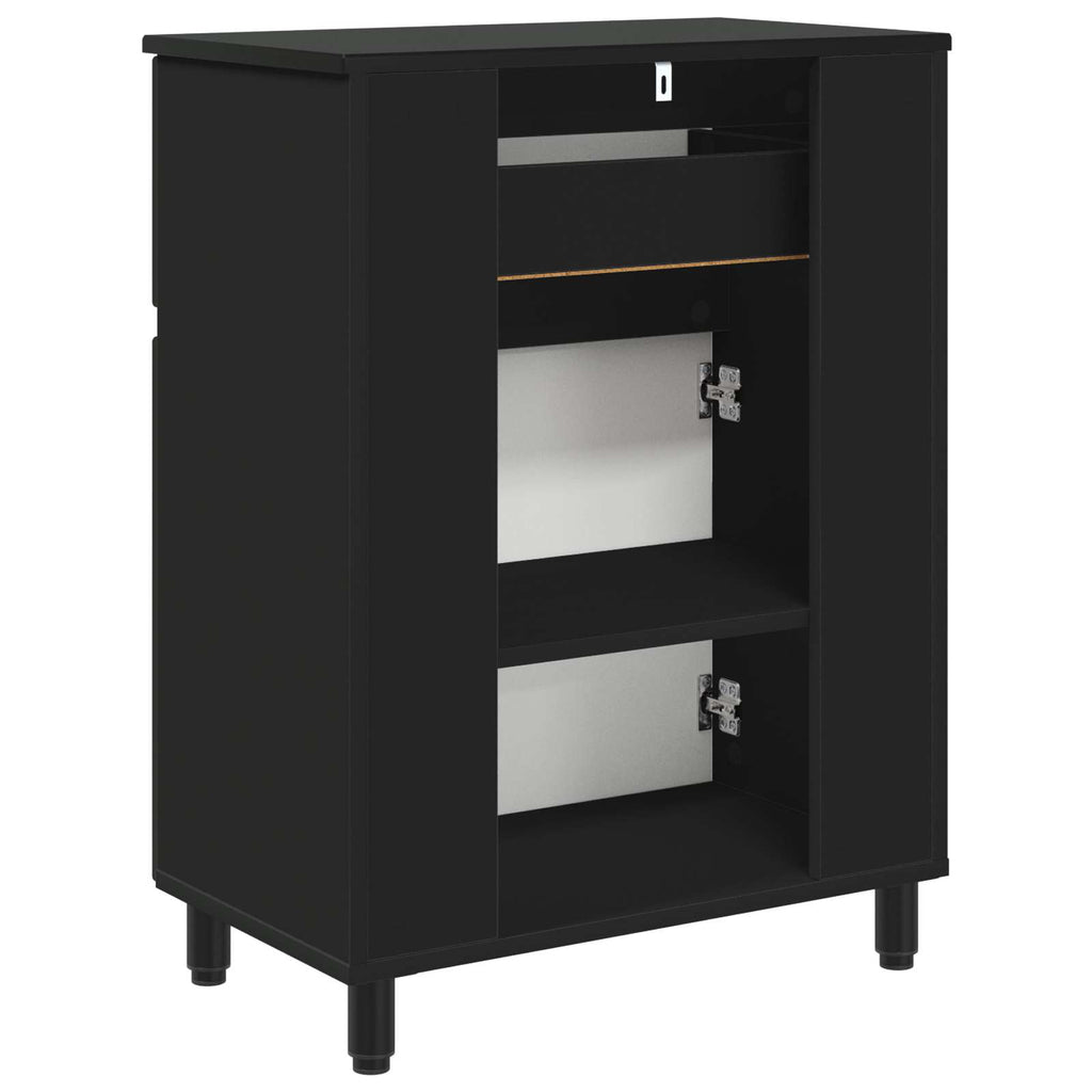 Waschtisch Schwarz 60 x 35 x 80 cm Holzwerkstoff