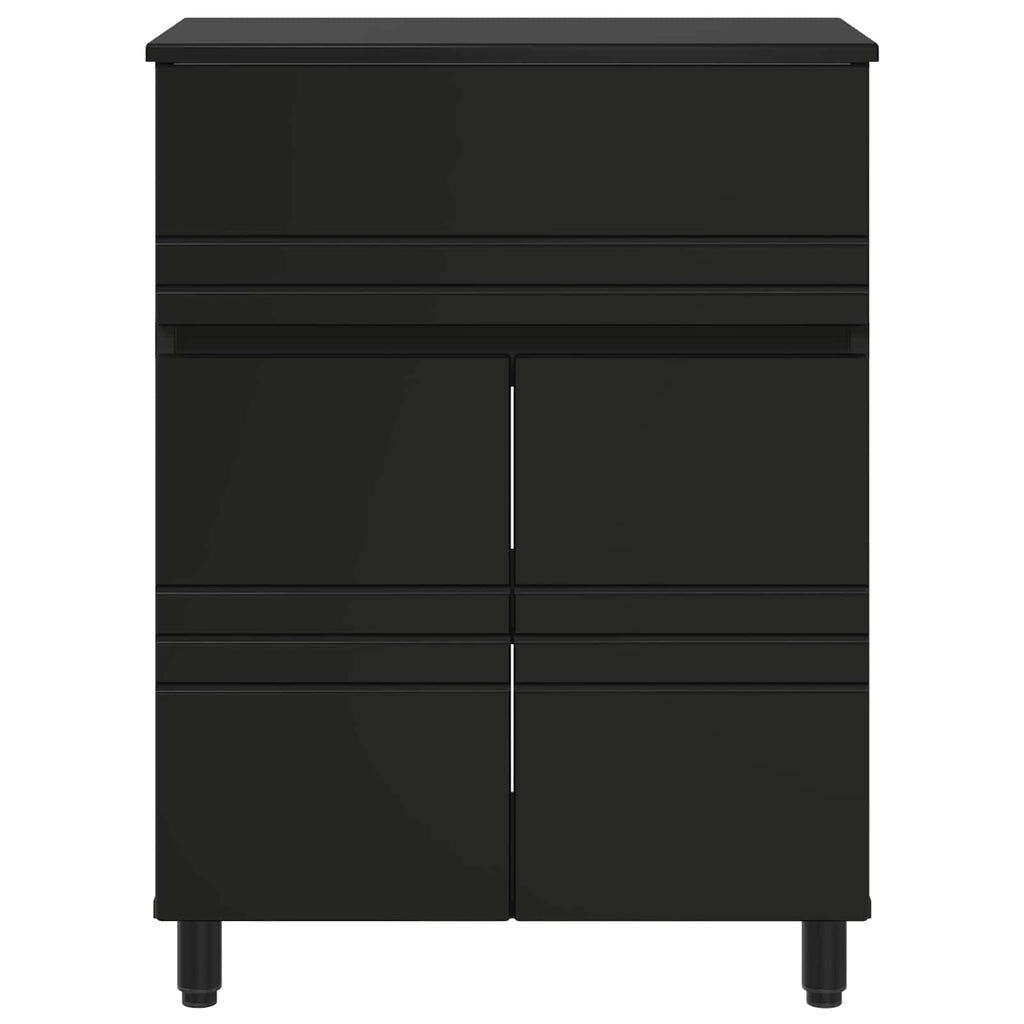 Waschtisch Schwarz 60 x 35 x 80 cm Holzwerkstoff