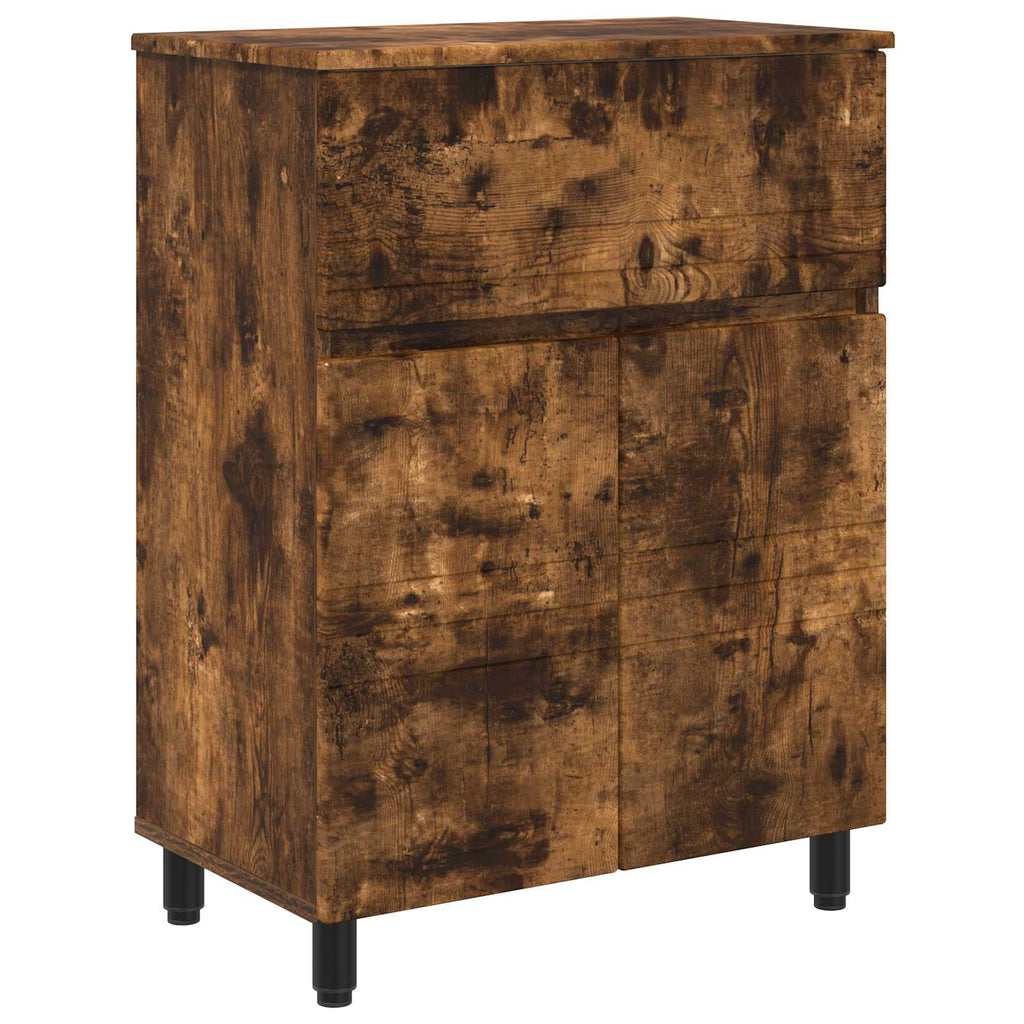 Waschtisch Geräucherte Eiche 60 x 35 x 80 cm Holzwerkstoff