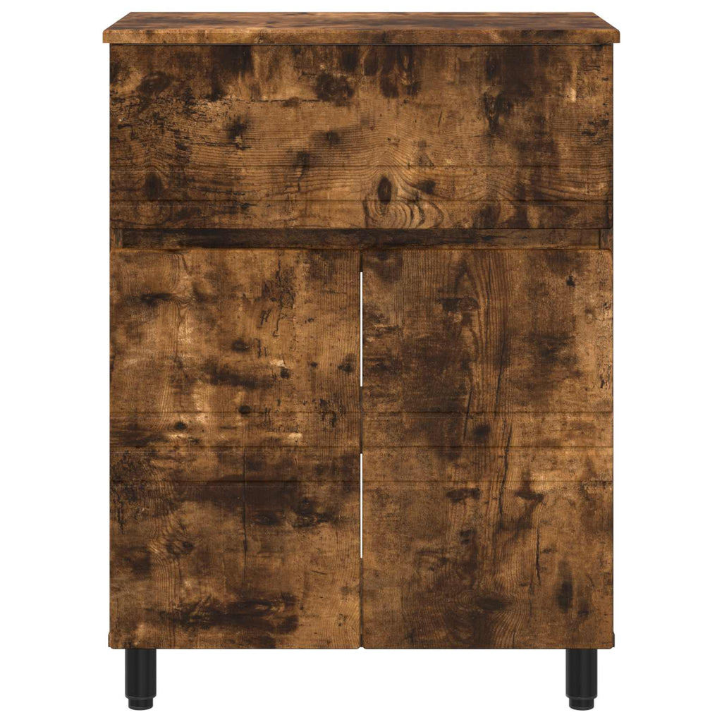 Waschtisch Geräucherte Eiche 60 x 35 x 80 cm Holzwerkstoff