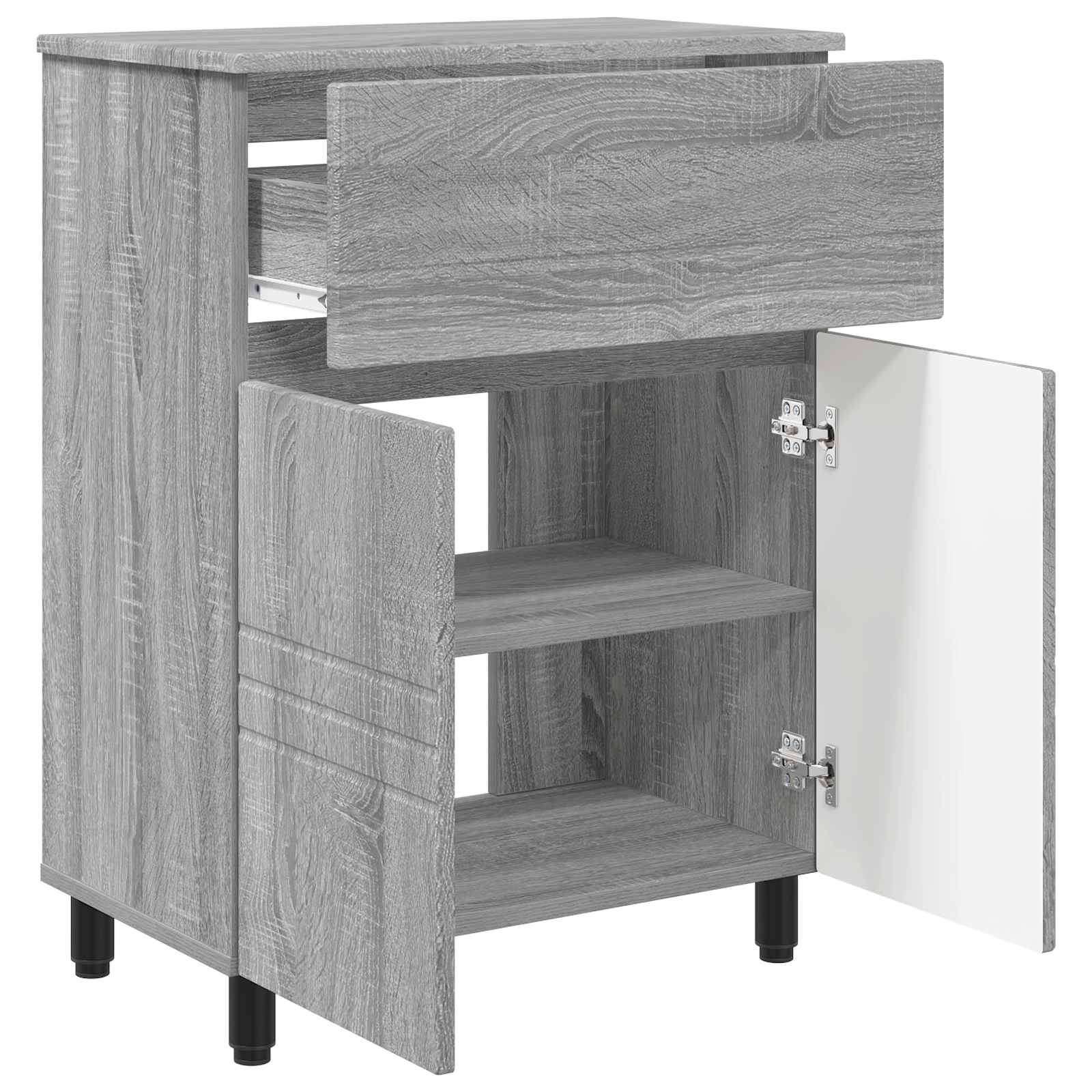 Waschtisch Grau Sonoma 60 x 35 x 80 cm Holzwerkstoff