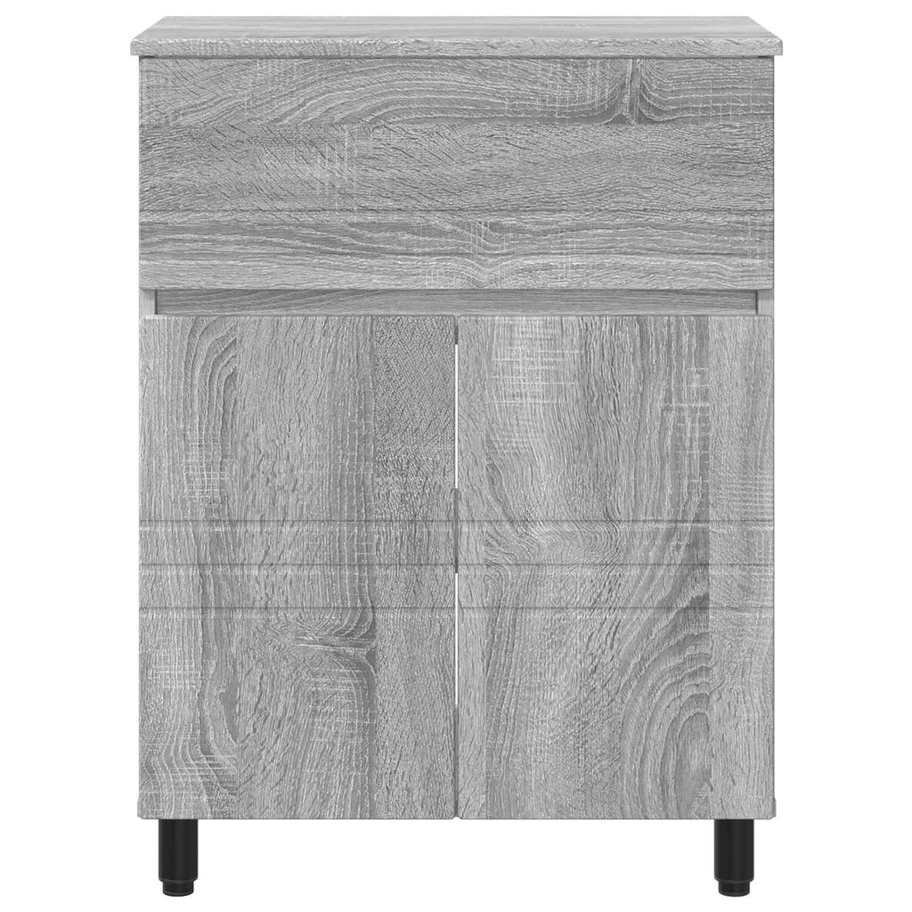 Waschtisch Grau Sonoma 60 x 35 x 80 cm Holzwerkstoff