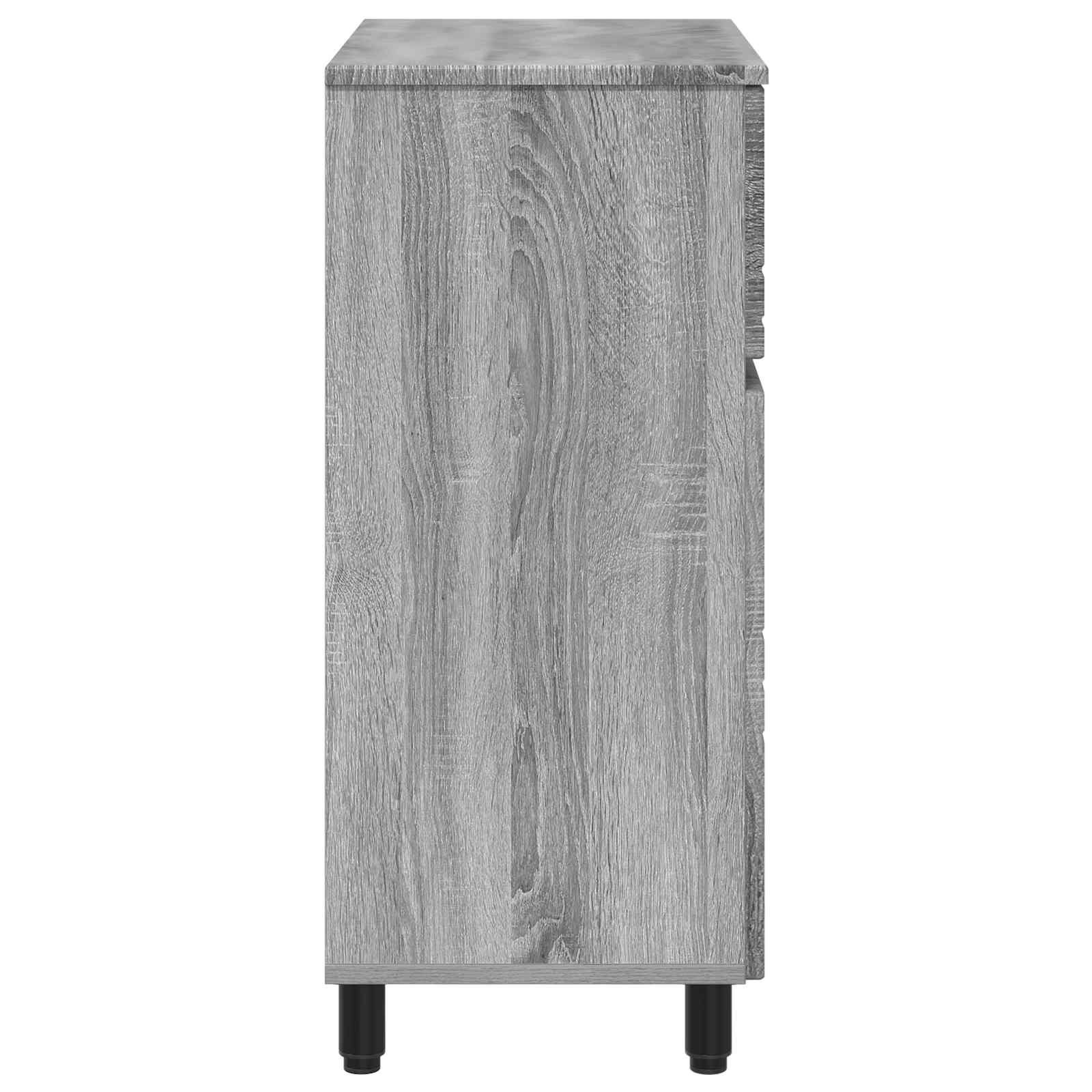 Waschtisch Grau Sonoma 60 x 35 x 80 cm Holzwerkstoff