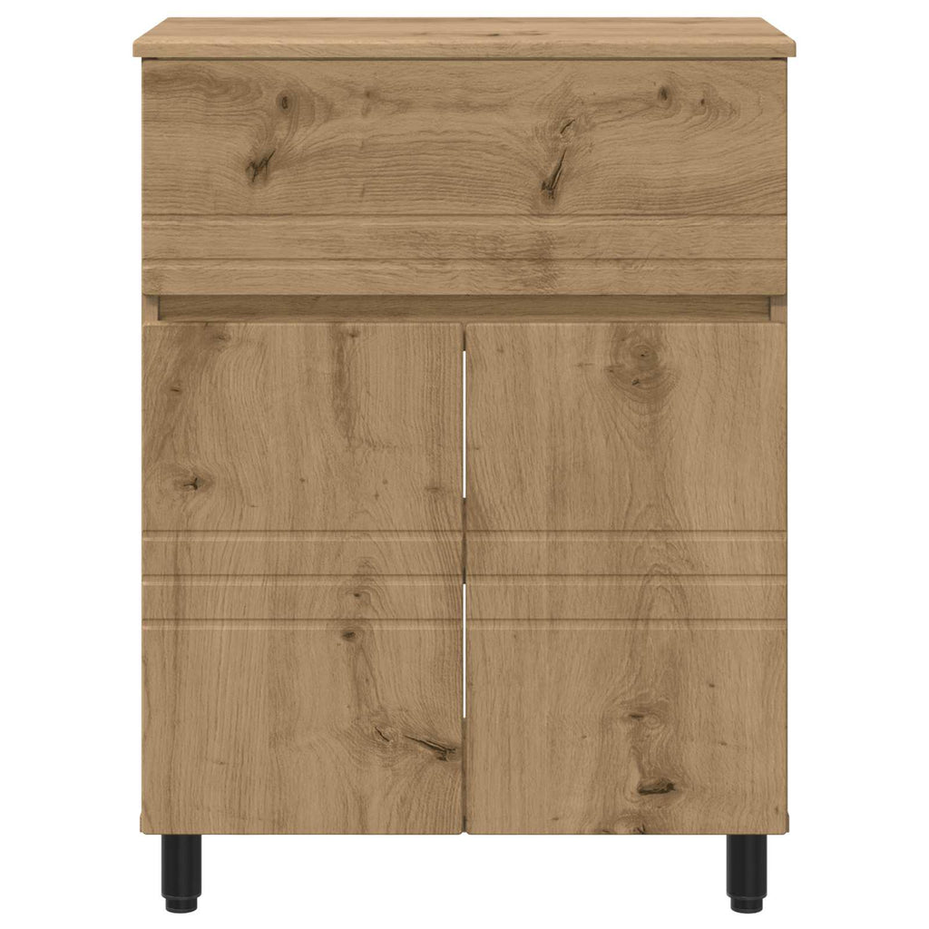 Waschtisch Artisan-Eiche 60 x 35 x 80 cm Holzwerkstoff