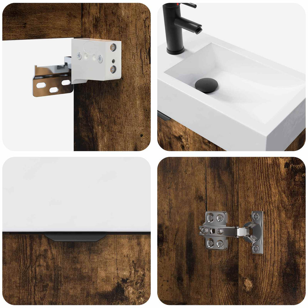Badezimmer Waschtischunterschrank mit Wasserhahn