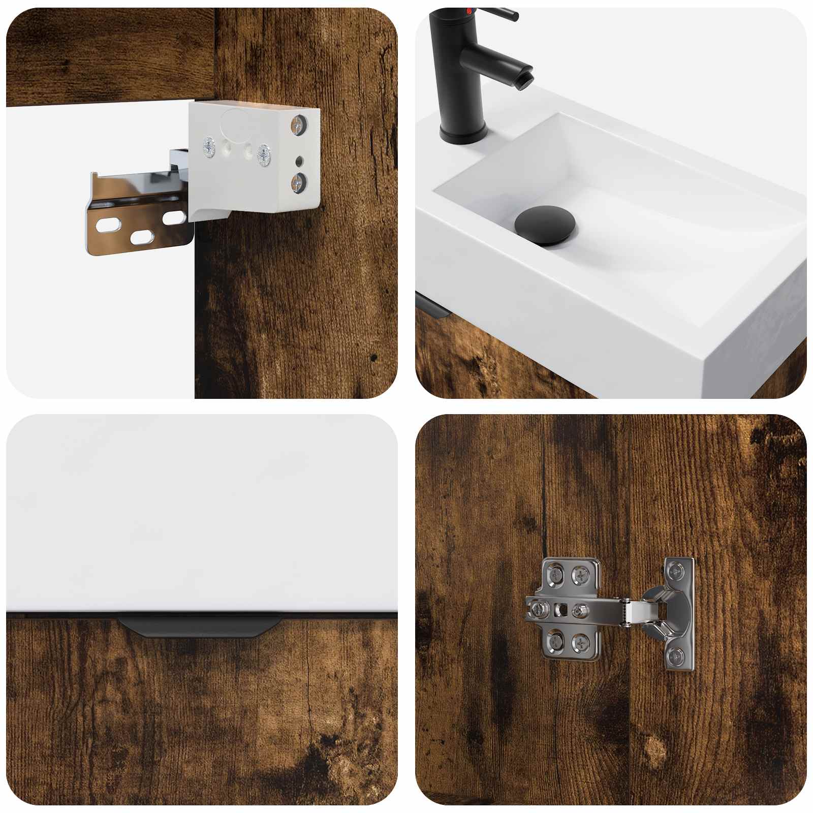 Badezimmer Waschtischunterschrank mit Wasserhahn