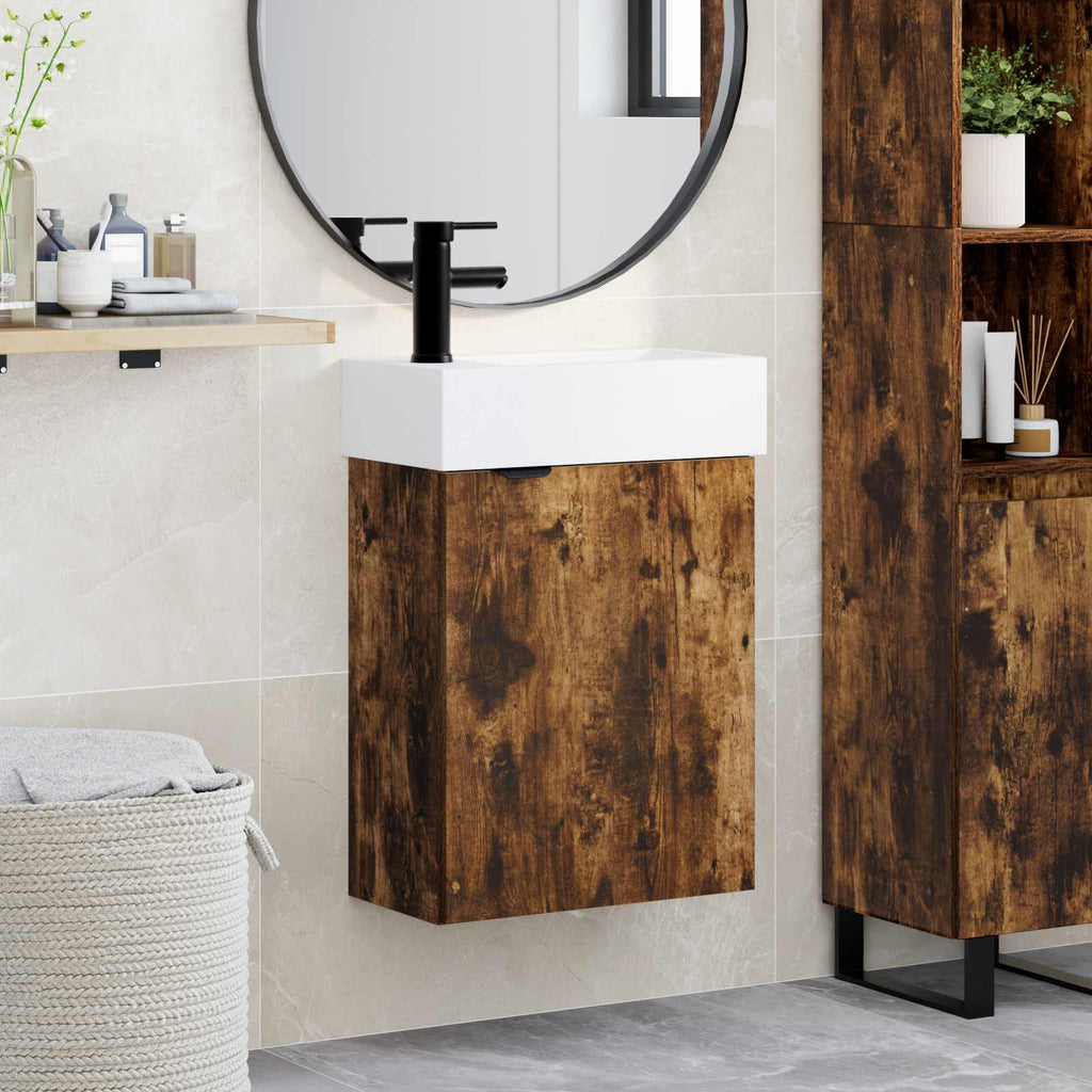 Badezimmer Waschtischunterschrank mit Wasserhahn