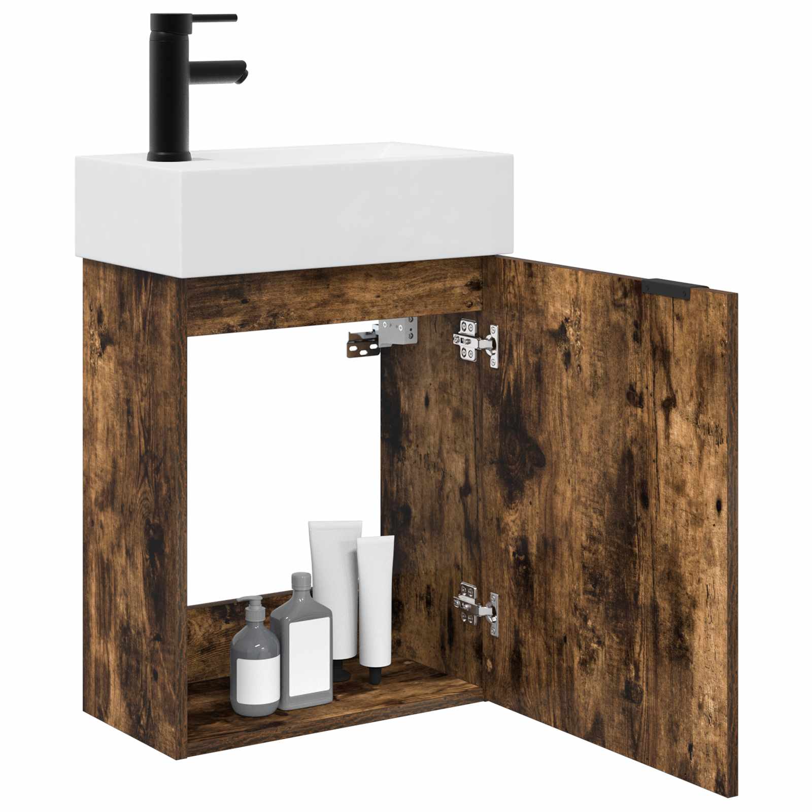 Badezimmer Waschtischunterschrank mit Wasserhahn