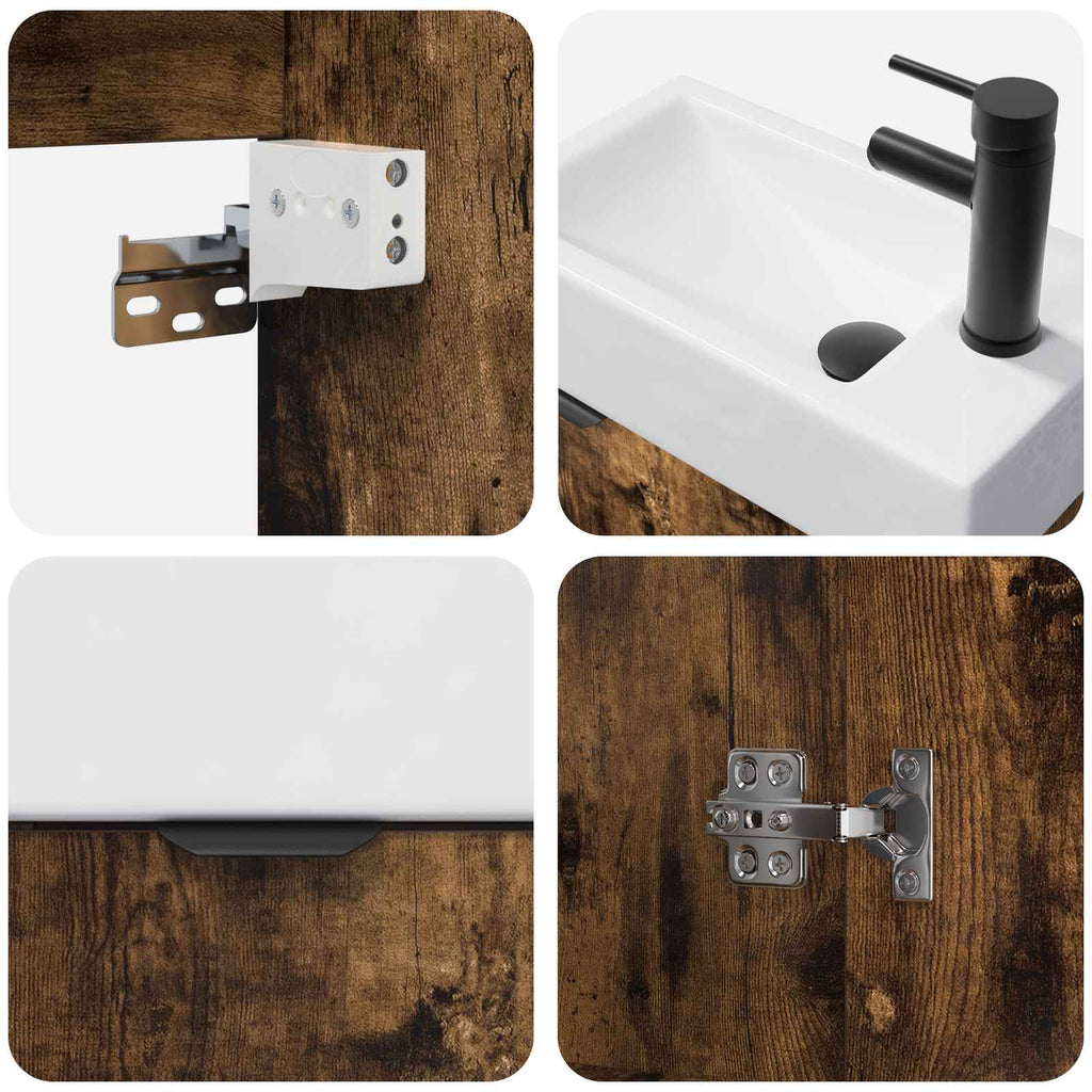 Badezimmer Waschtischunterschrank mit Wasserhahn