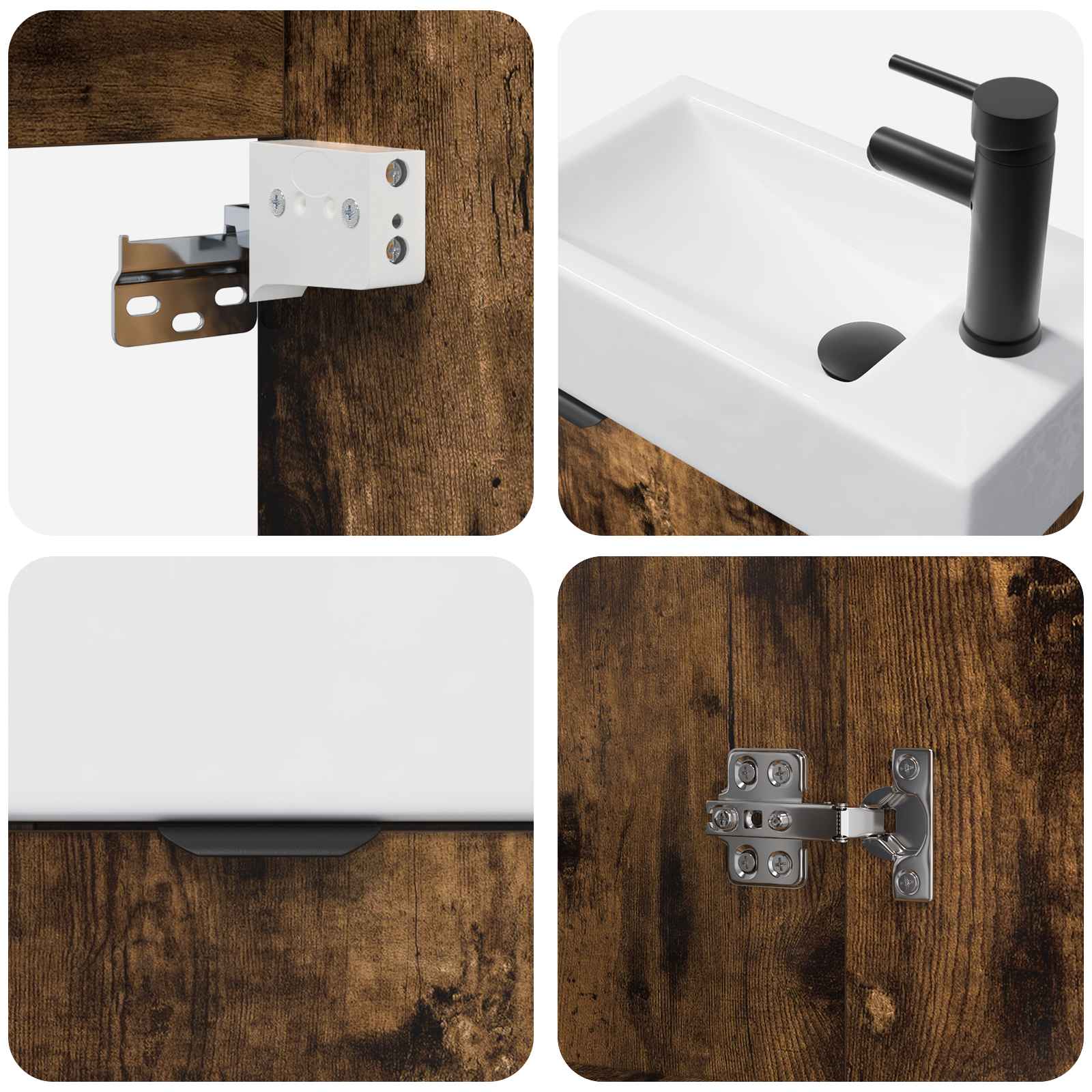 Badezimmer Waschtischunterschrank mit Wasserhahn