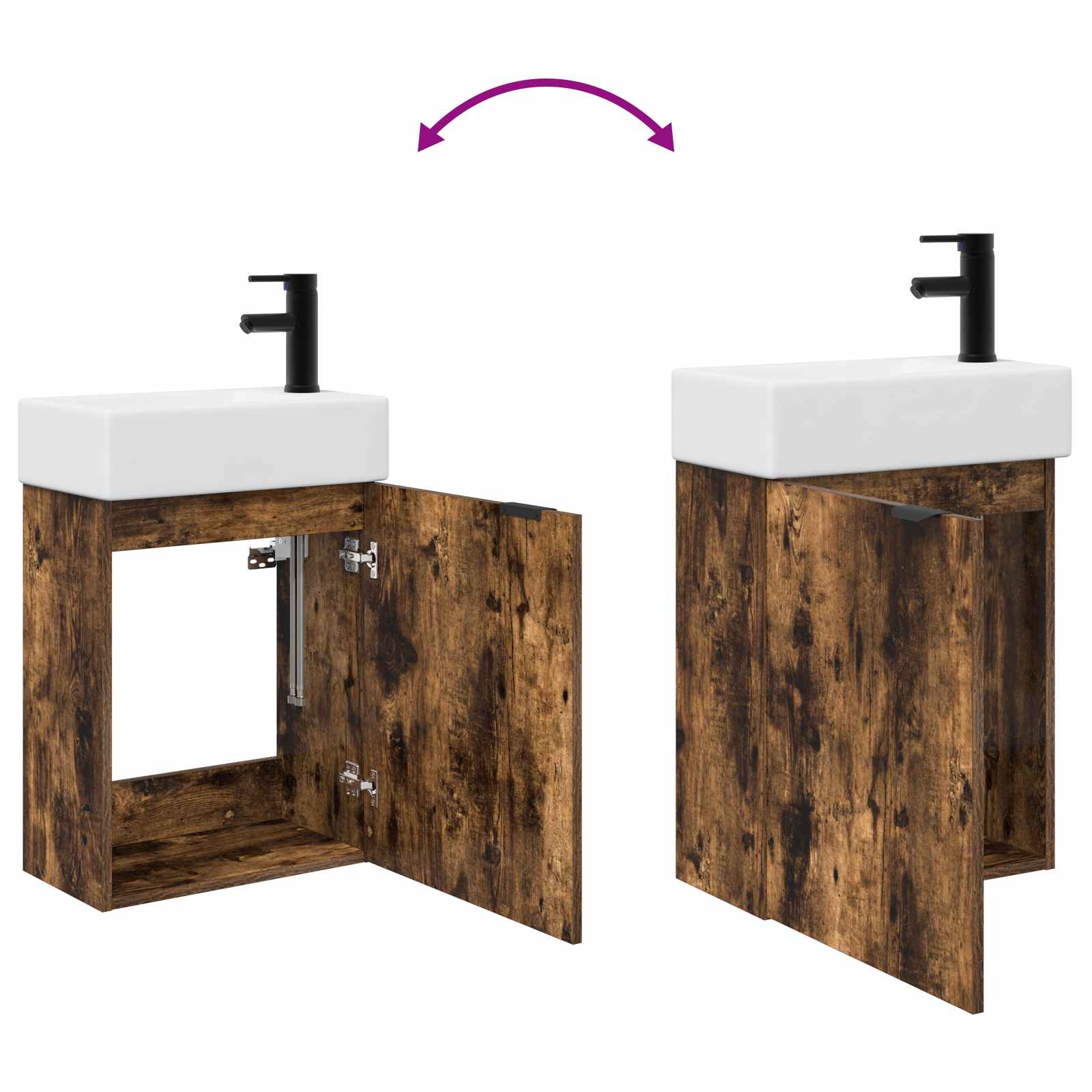 Badezimmer Waschtischunterschrank mit Wasserhahn