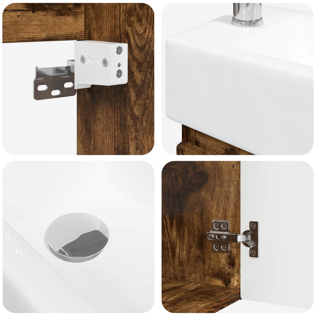Badezimmer Waschtischunterschrank mit Wasserhahn