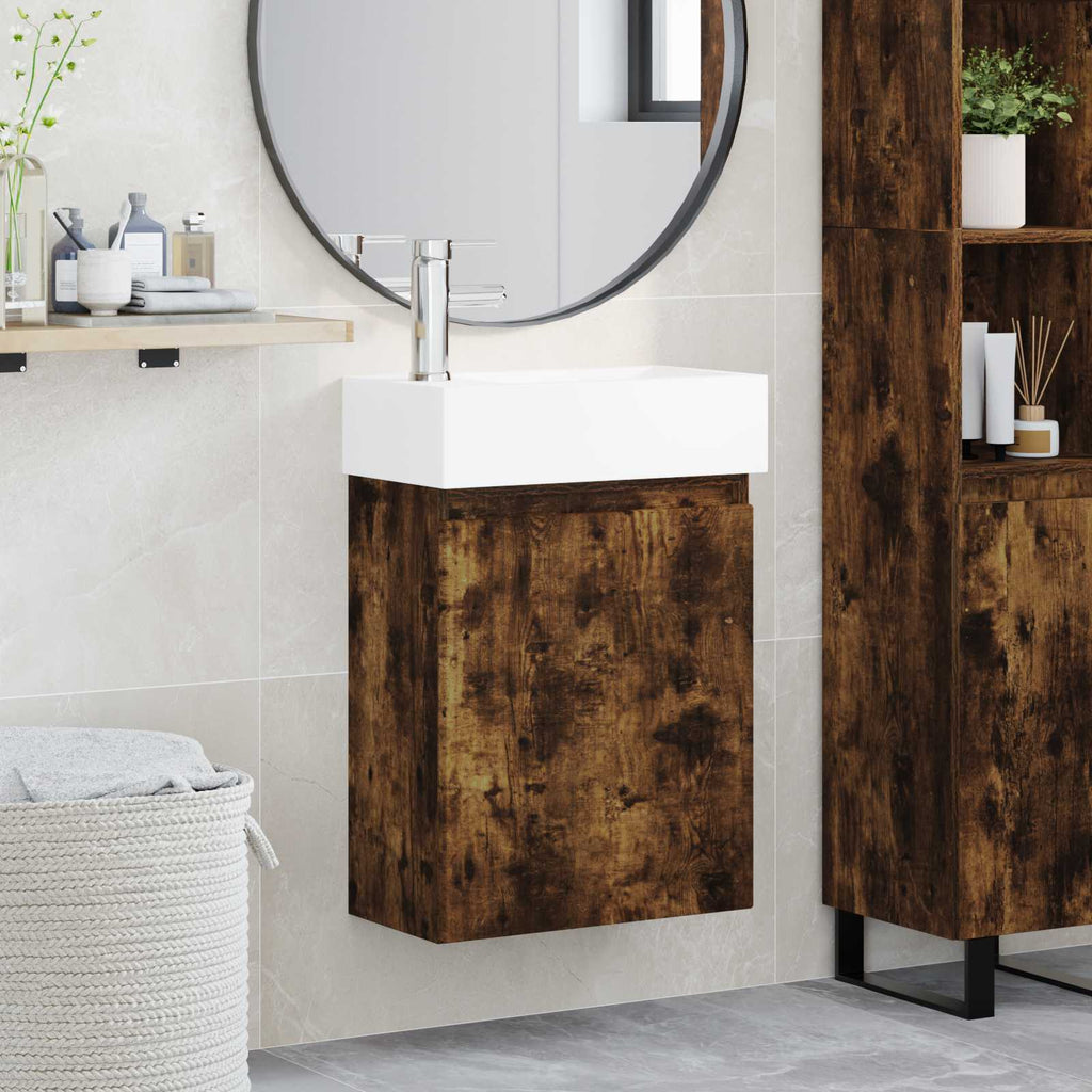 Badezimmer Waschtischunterschrank mit Wasserhahn