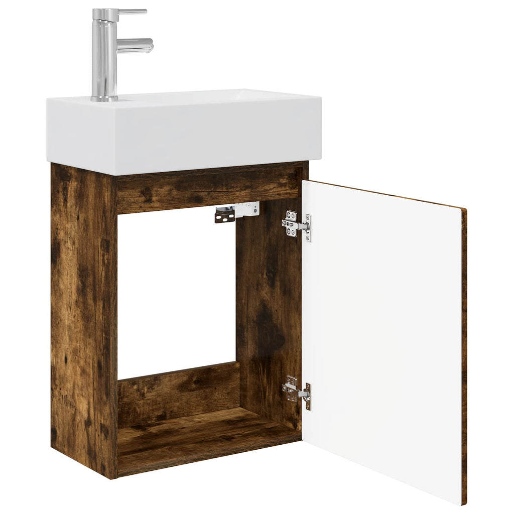 Badezimmer Waschtischunterschrank mit Wasserhahn