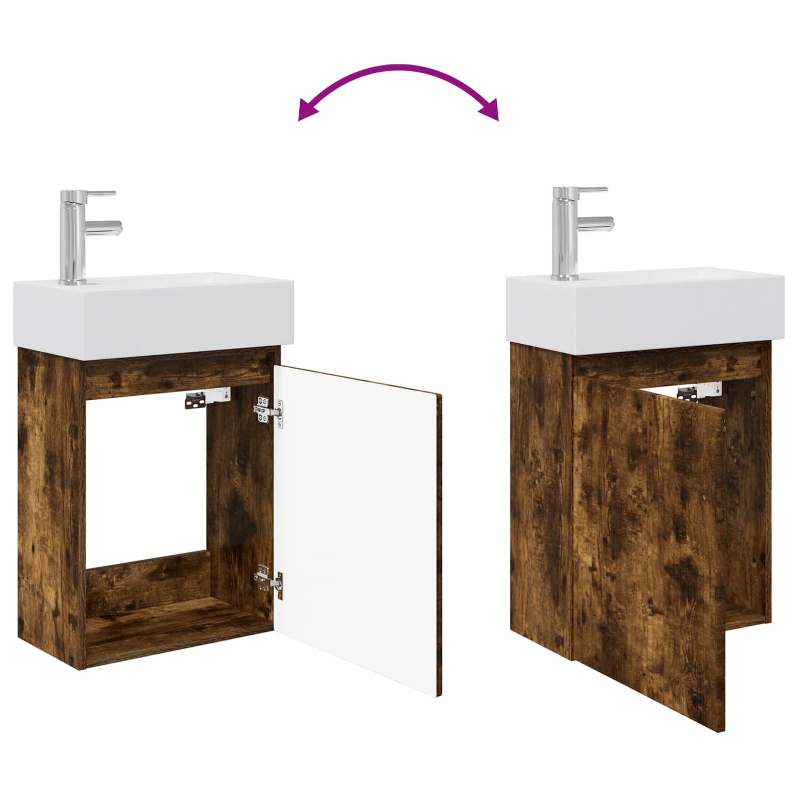 Badezimmer Waschtischunterschrank mit Wasserhahn