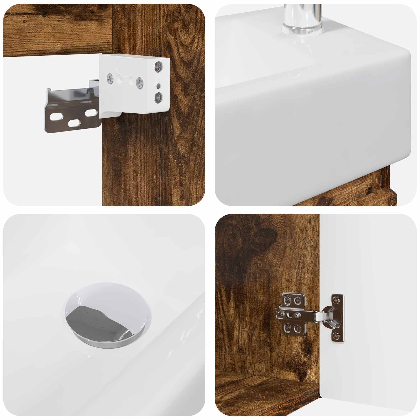 Badezimmer Waschtischunterschrank mit Wasserhahn