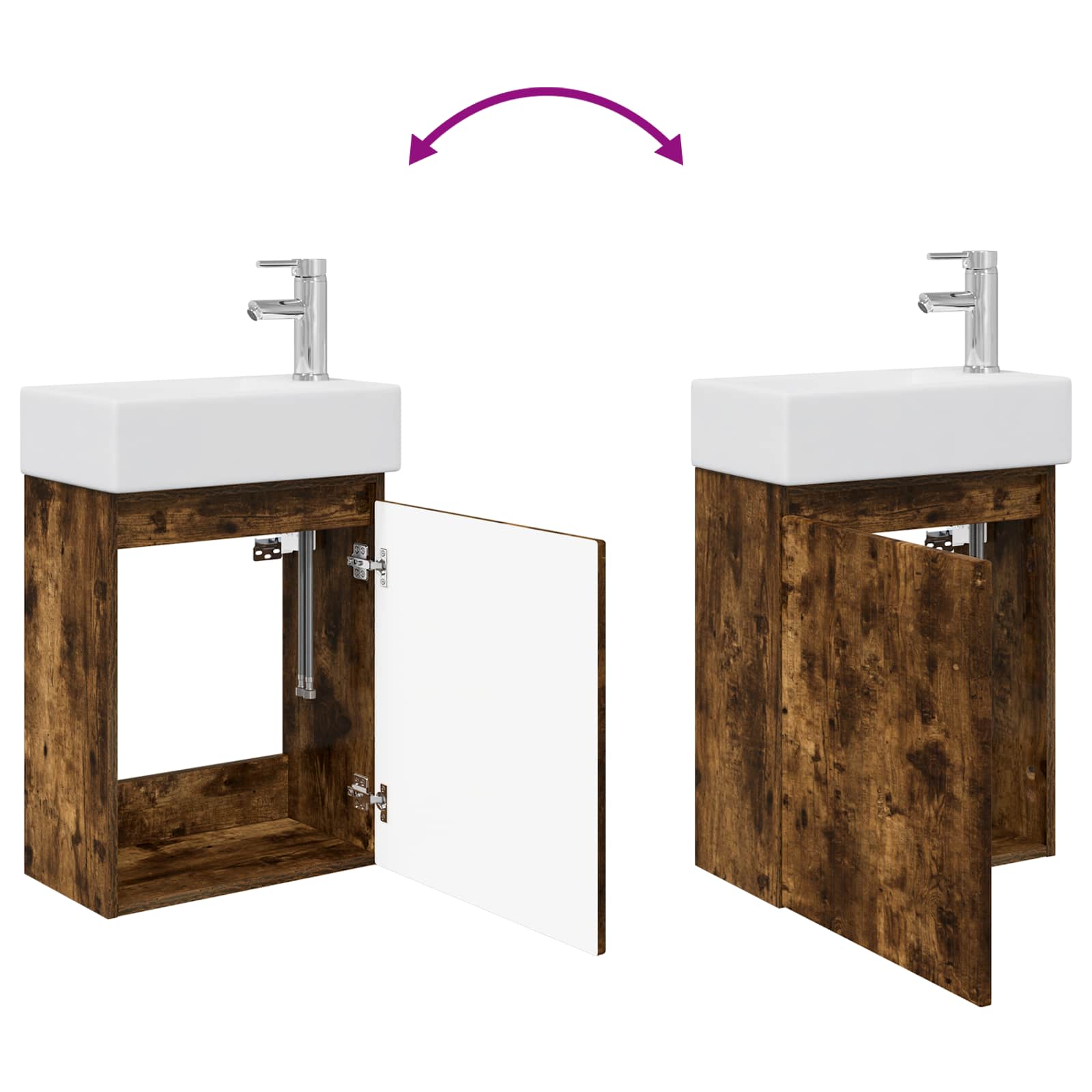 Badezimmer Waschtischunterschrank mit Wasserhahn