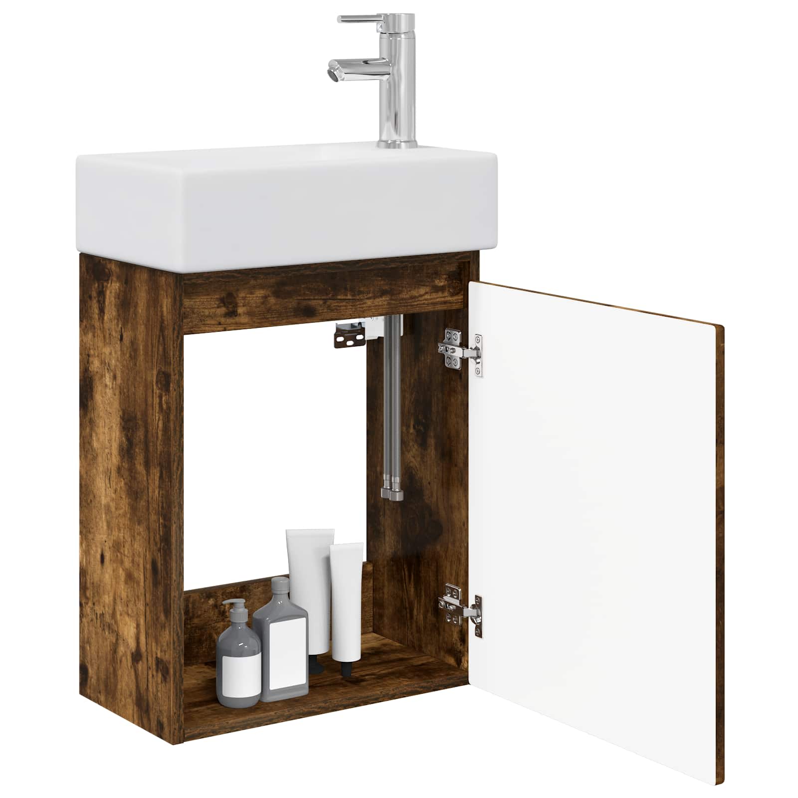 Badezimmer Waschtischunterschrank mit Wasserhahn