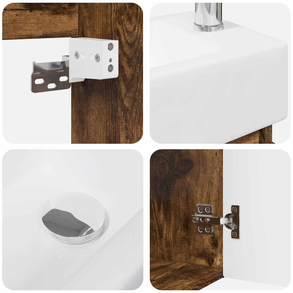 Badezimmer Waschtischunterschrank mit Wasserhahn