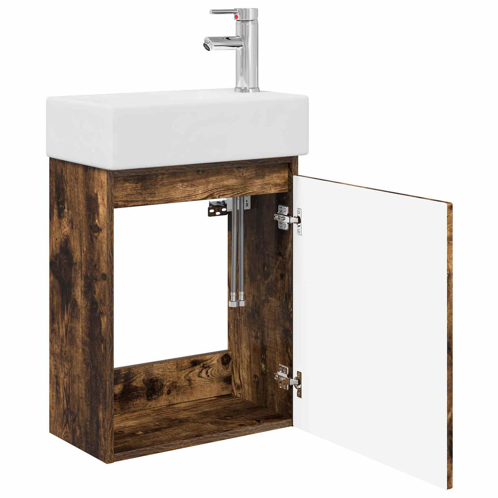 Badezimmer Waschtischunterschrank mit Wasserhahn
