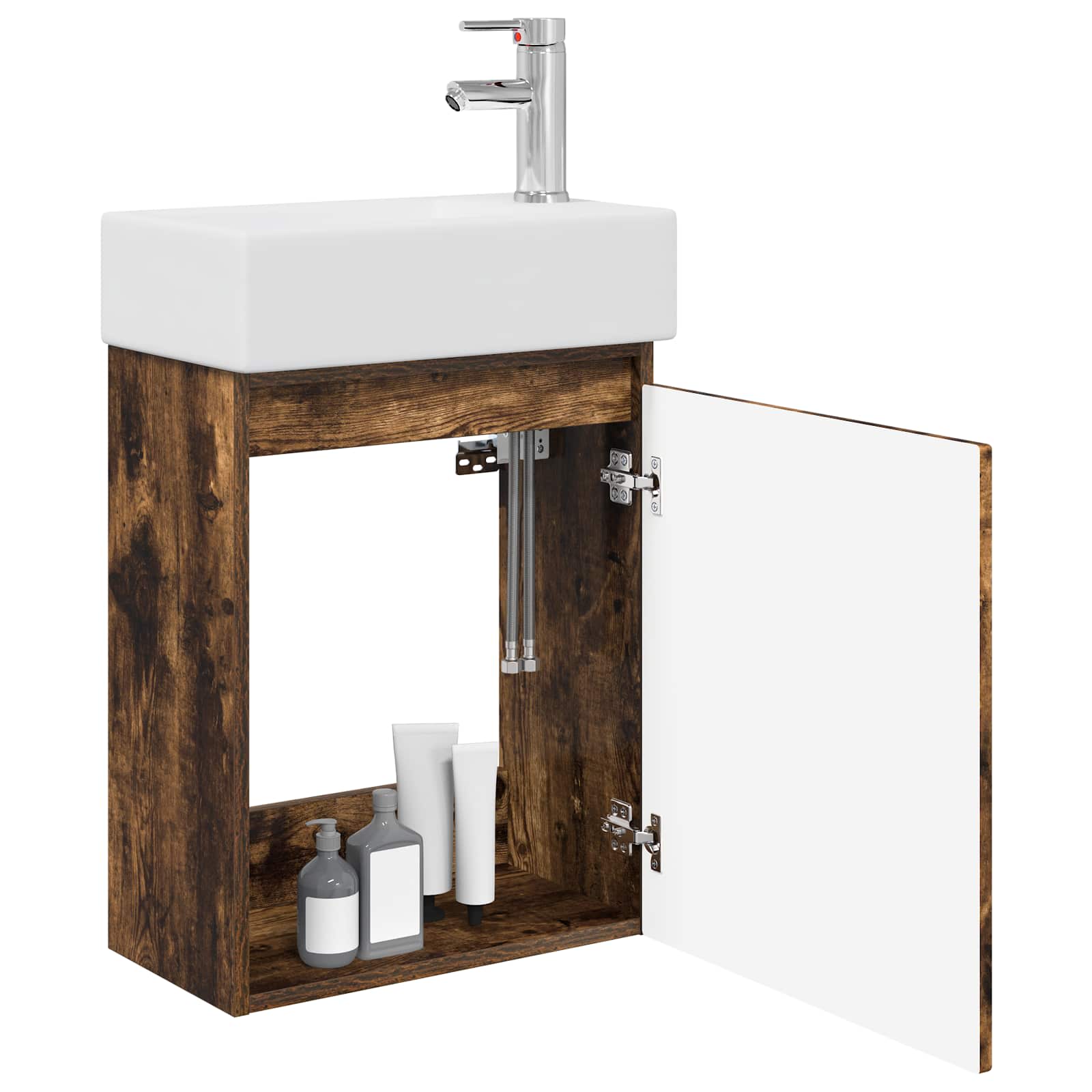 Badezimmer Waschtischunterschrank mit Wasserhahn