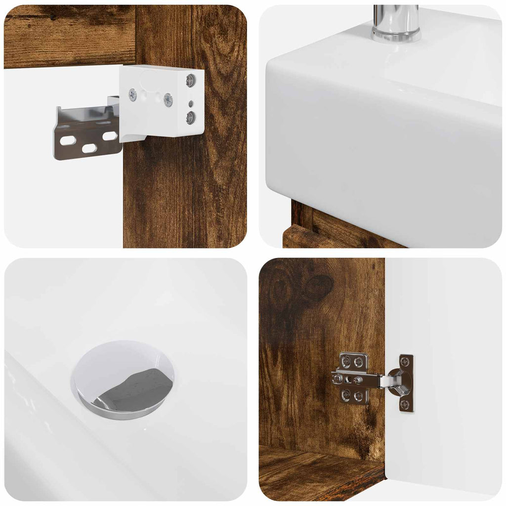 Badezimmer Waschtischunterschrank mit Wasserhahn