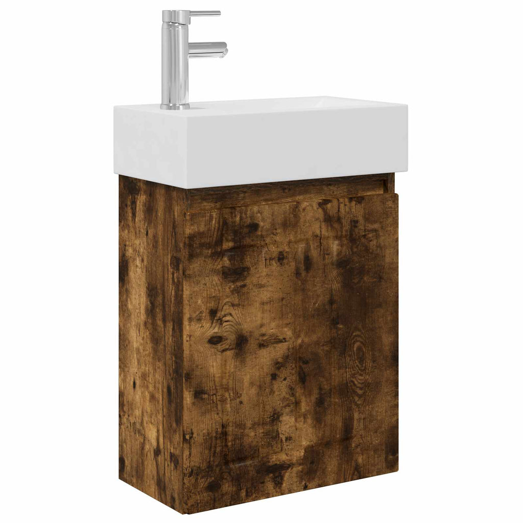 Badezimmer Waschtischunterschrank mit Wasserhahn