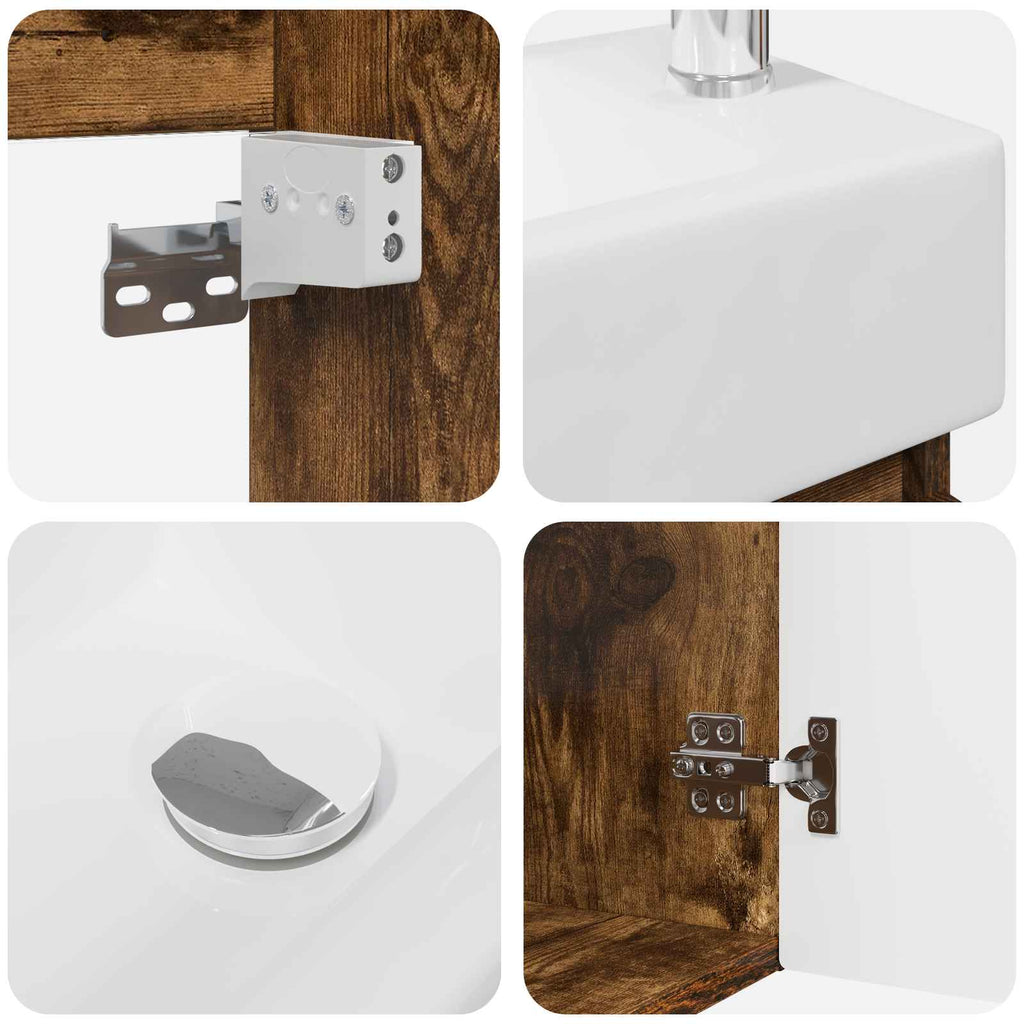 Badezimmer Waschtischunterschrank mit Wasserhahn