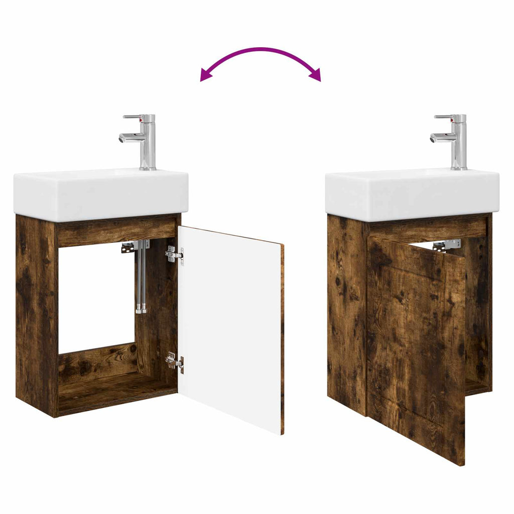 Badezimmer Waschtischunterschrank mit Wasserhahn