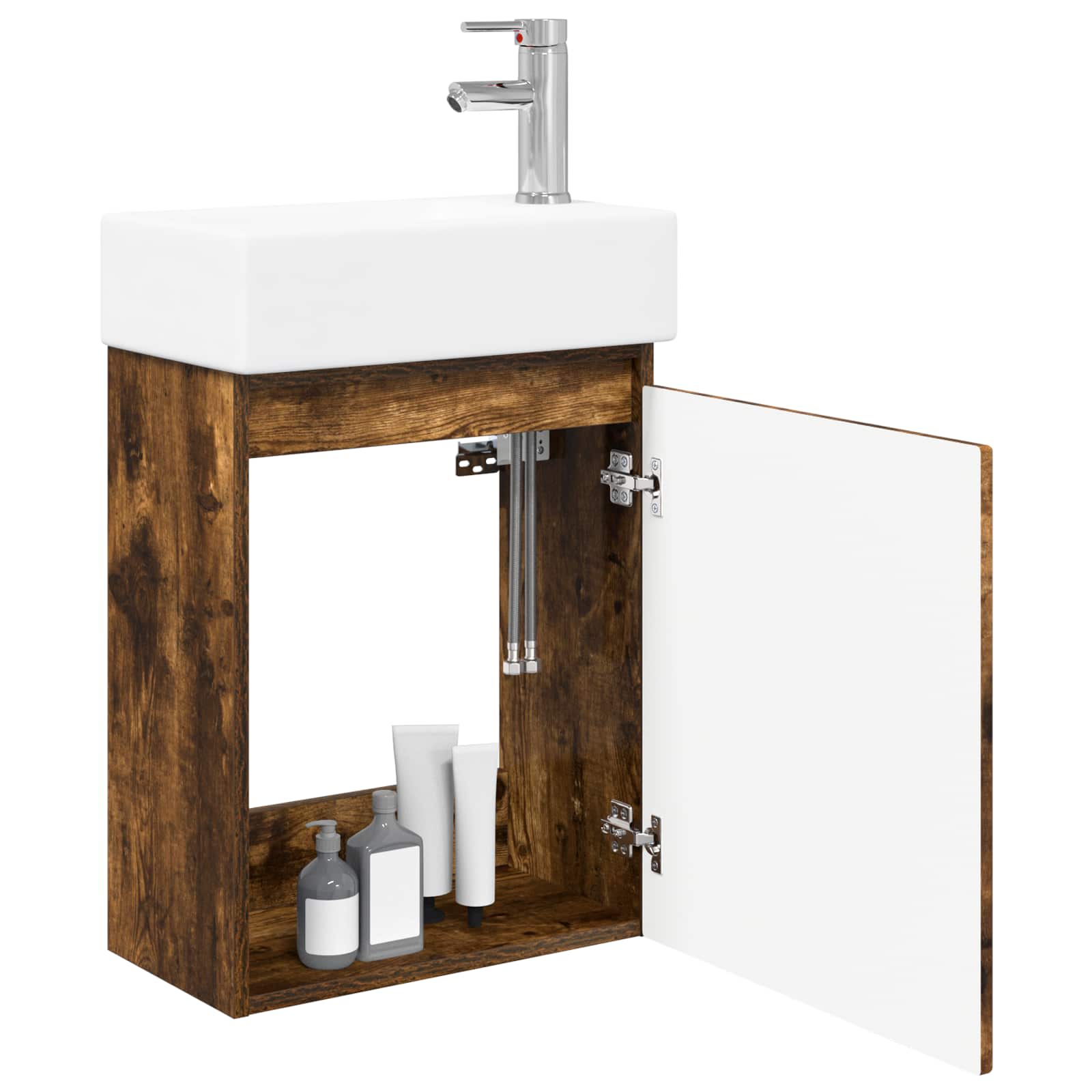 Badezimmer Waschtischunterschrank mit Wasserhahn
