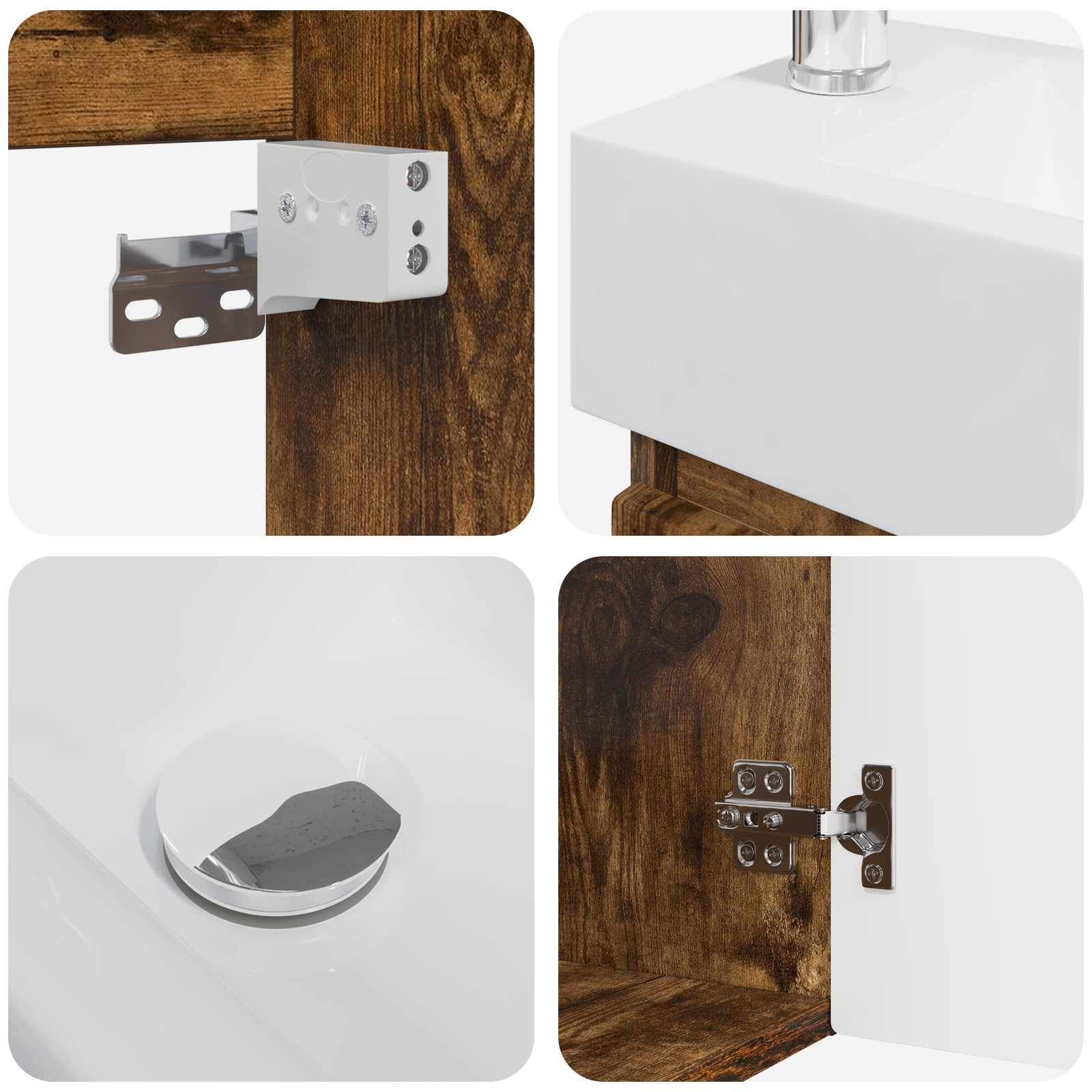Badezimmer Waschtischunterschrank mit Wasserhahn