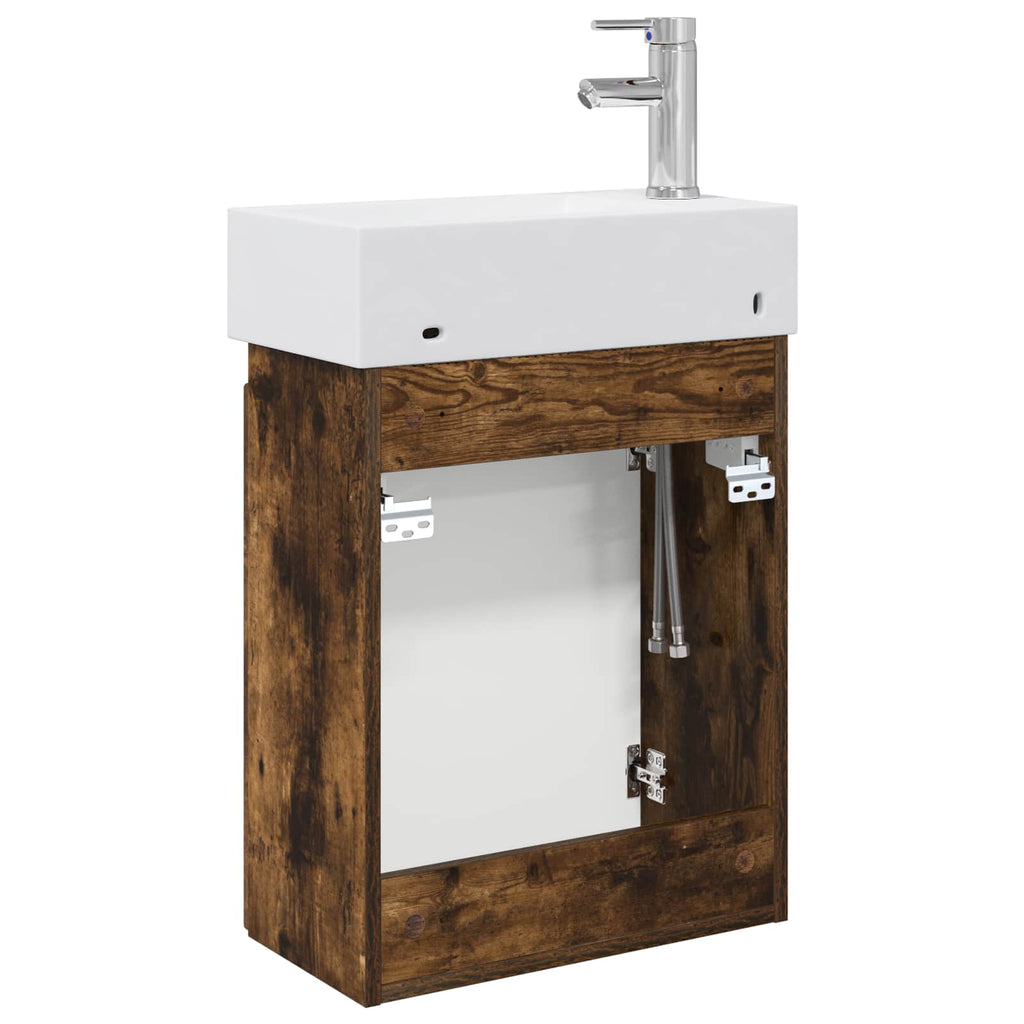Badezimmer Waschtischunterschrank mit Wasserhahn